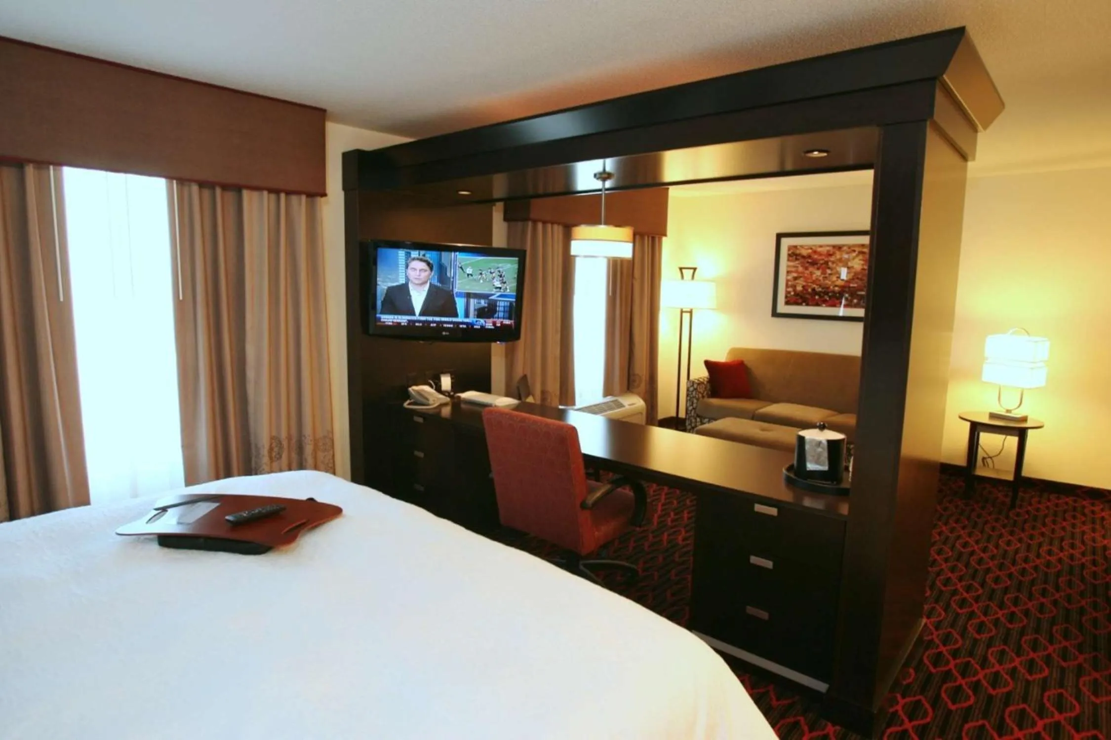 Bed in Hampton Inn by Hilton Fort Saskatchewan