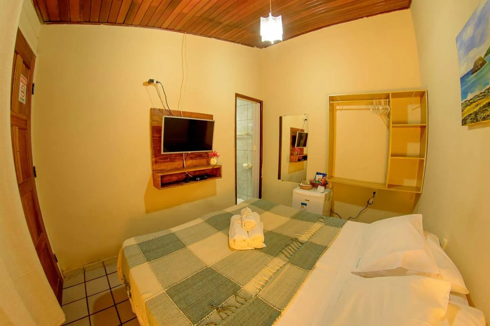 Bed in Pousada Lenda das Águas