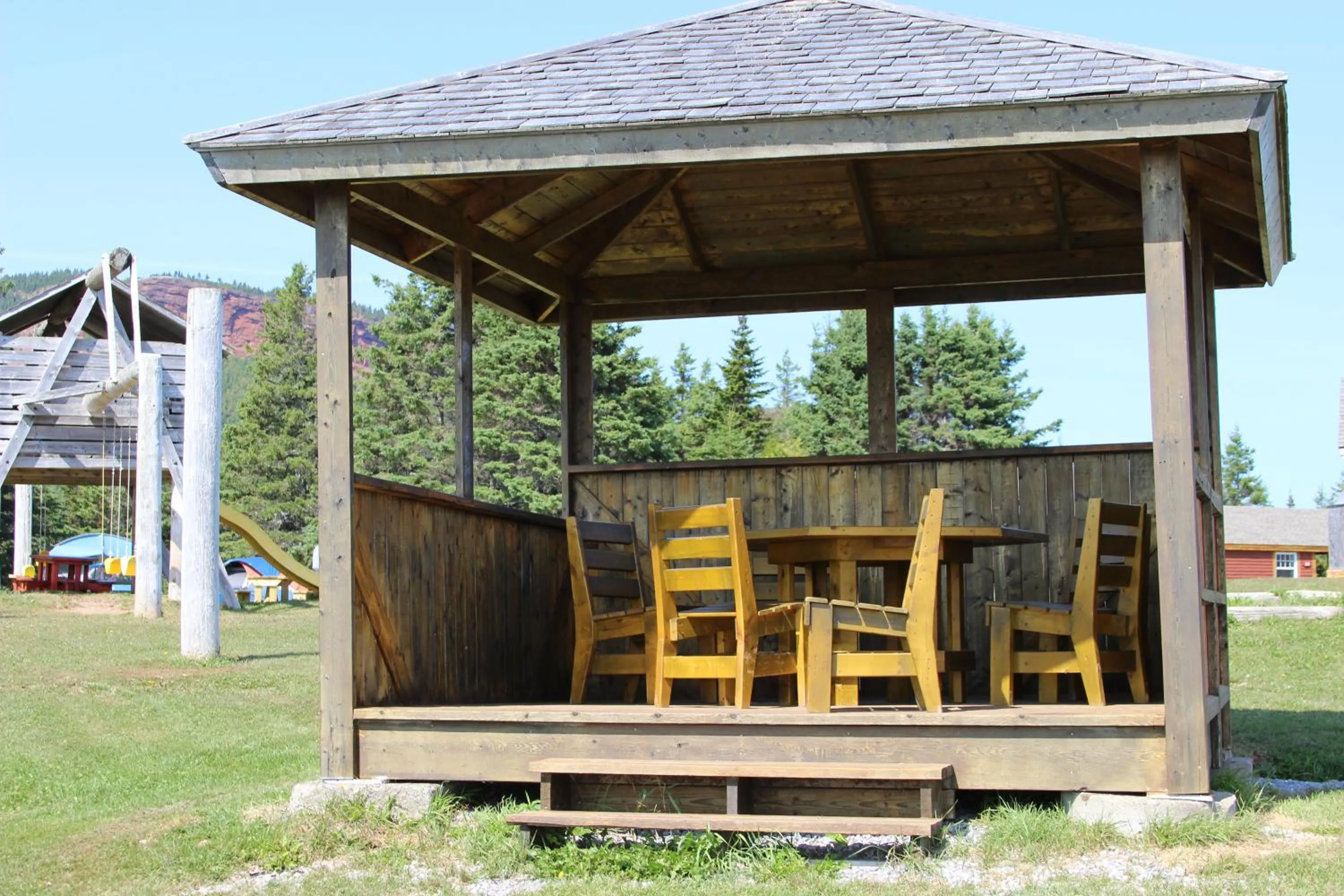 Patio in Chalets Nature Océan