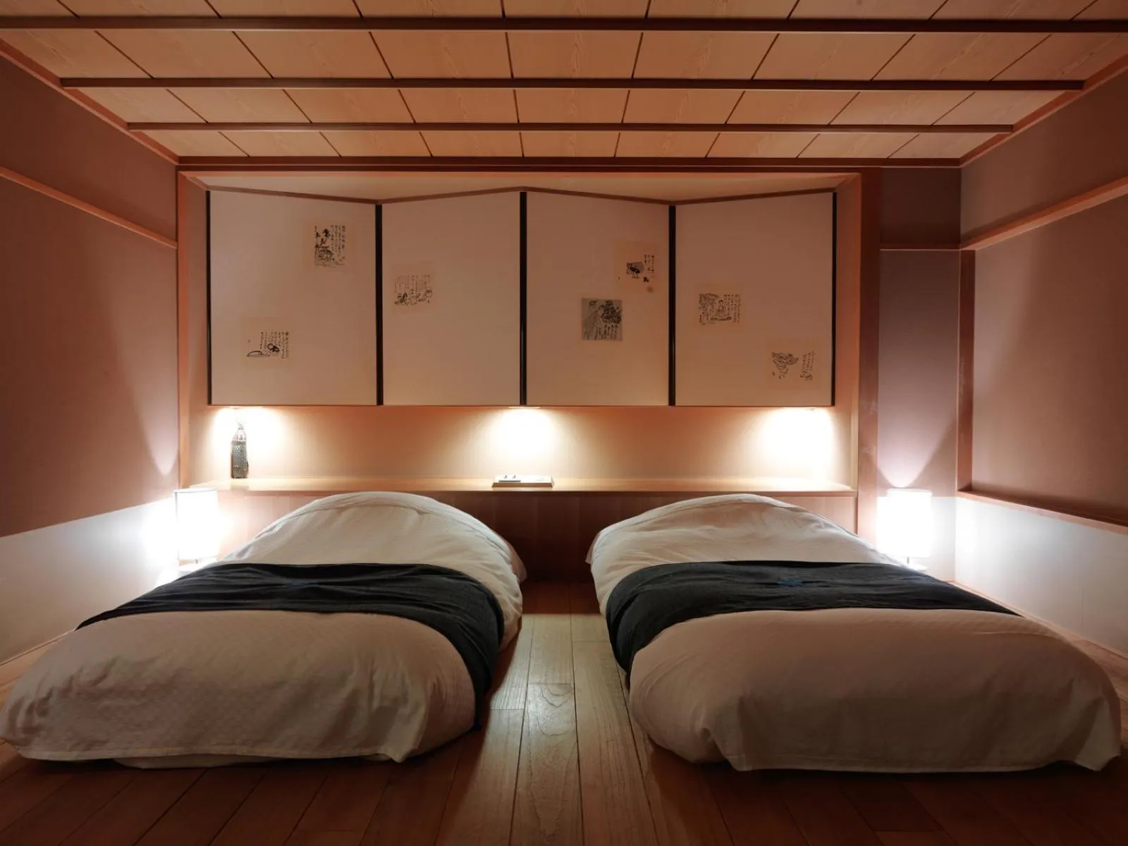 Bedroom, Bed in Akan Tsuruga Besso Hinanoza