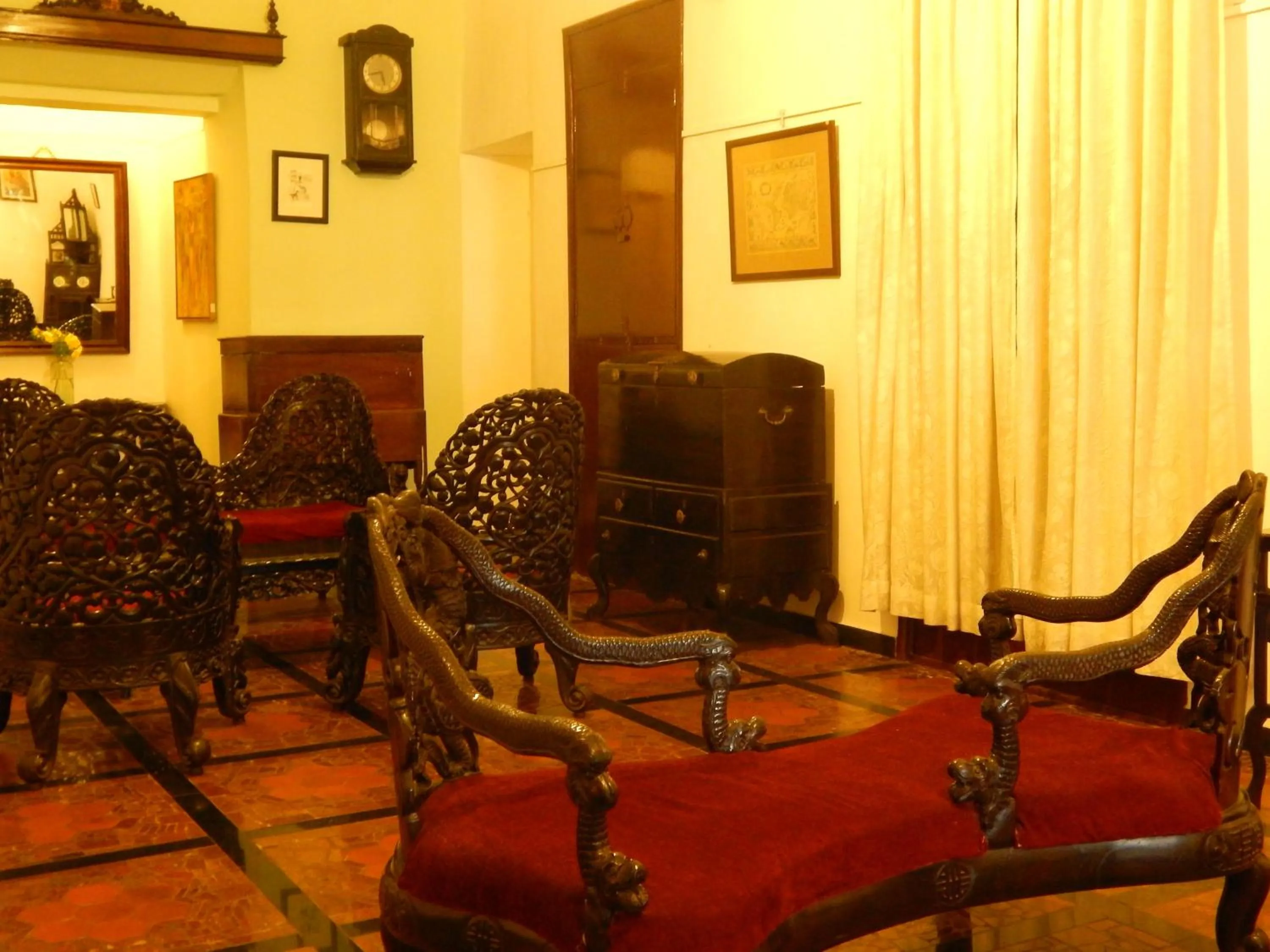 Seating area in WelcomHeritage Panjim Inn