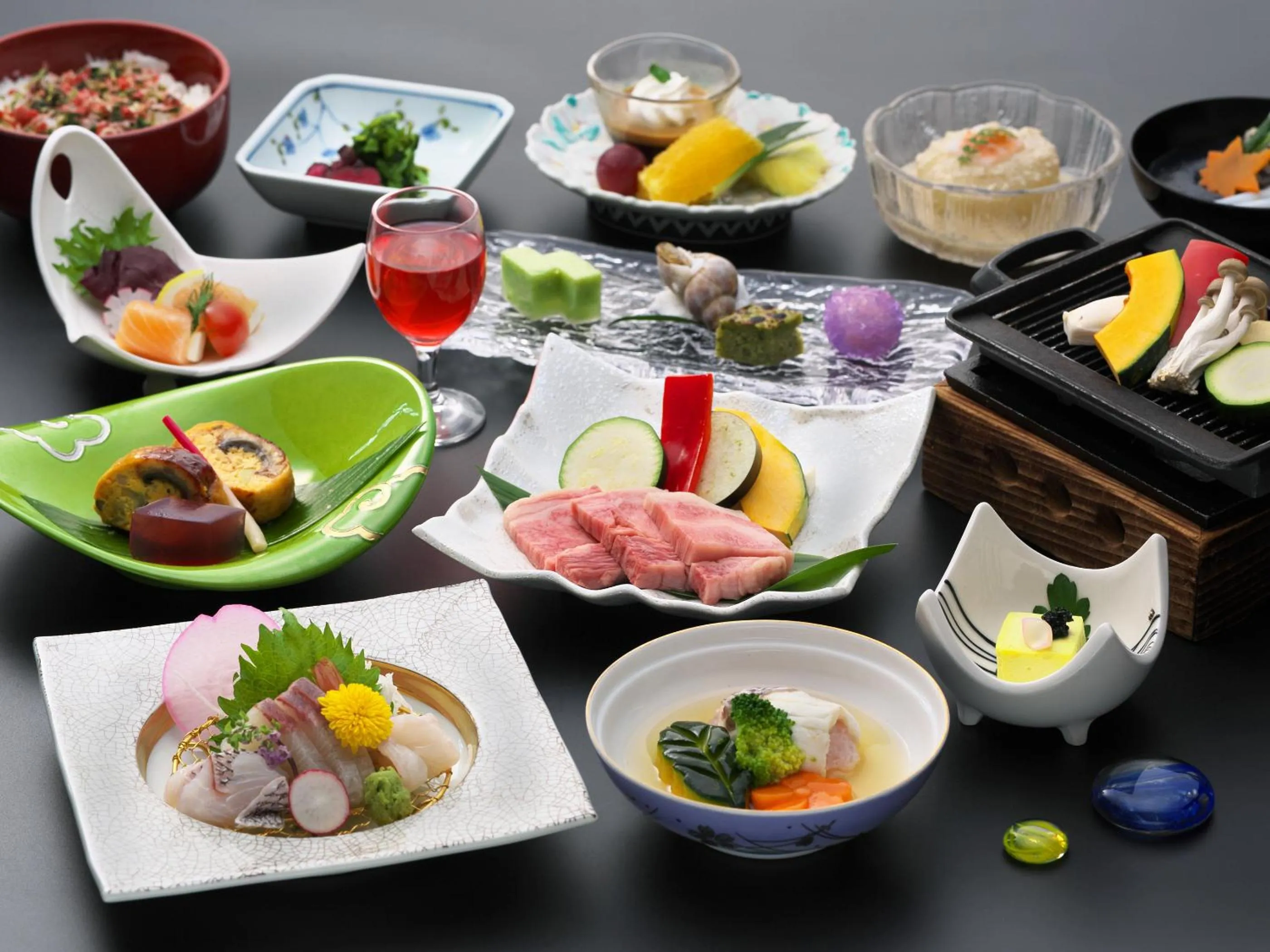 Dinner in Nisshokan Bettei Koyotei