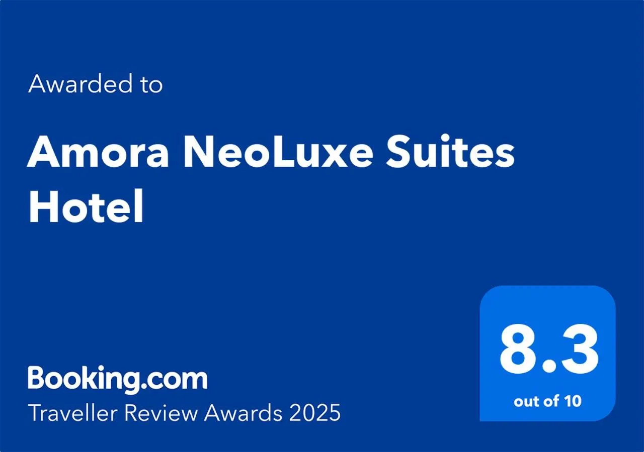 Certificate/Award in Amora NeoLuxe Suites Hotel