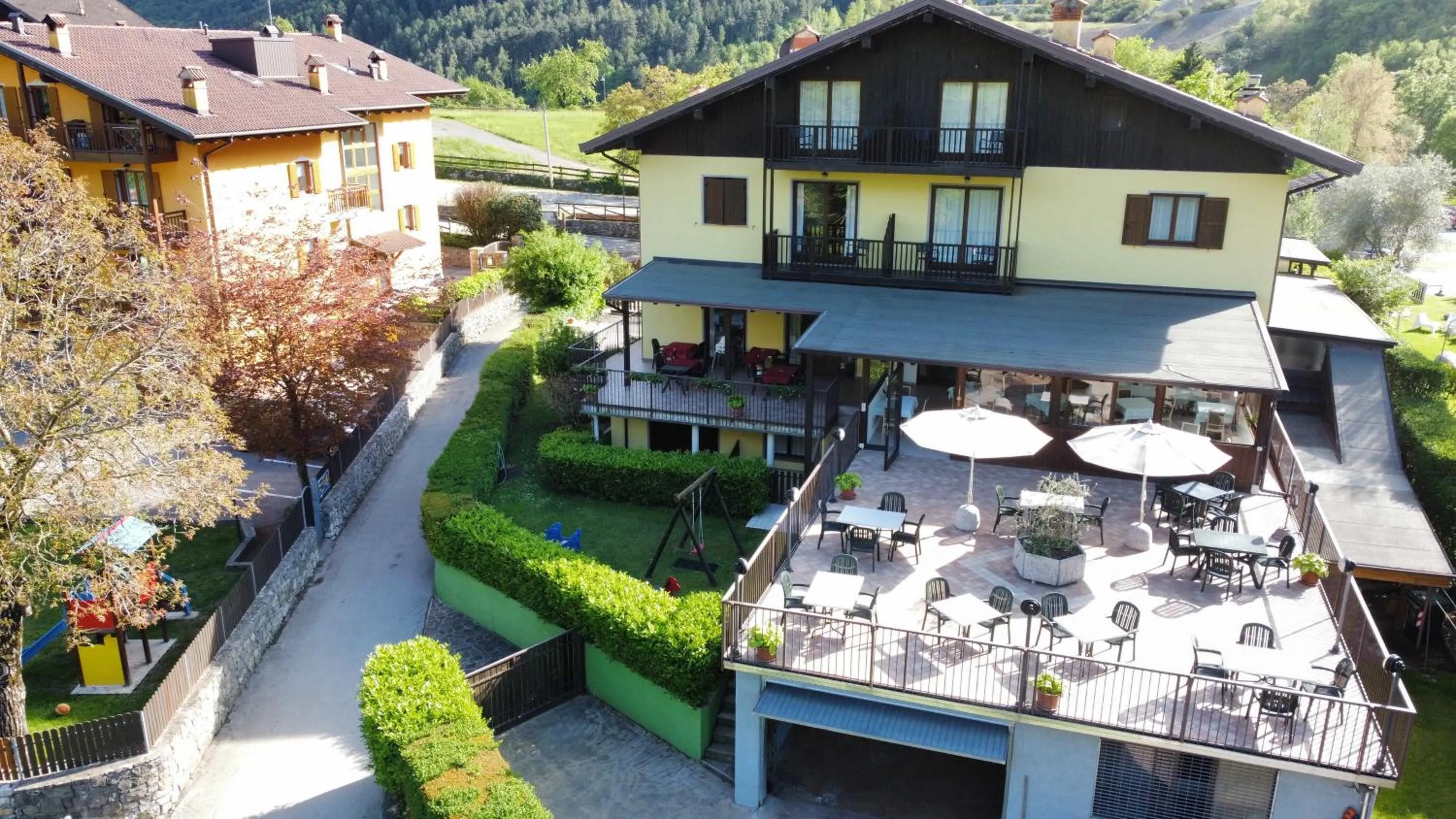 Patio in Albergo Stella Alpina