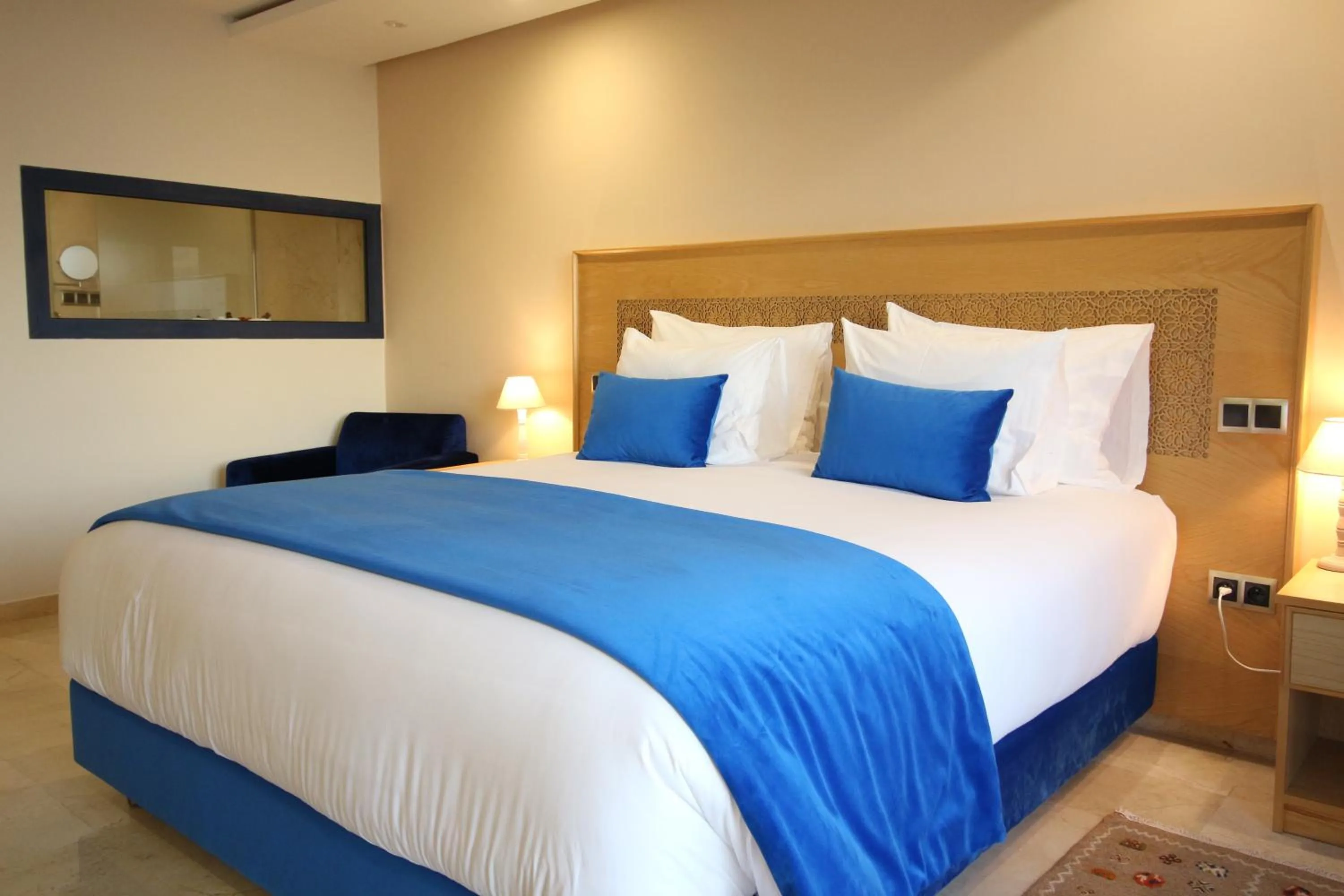 Bed in Hotel Cote ocean Mogador