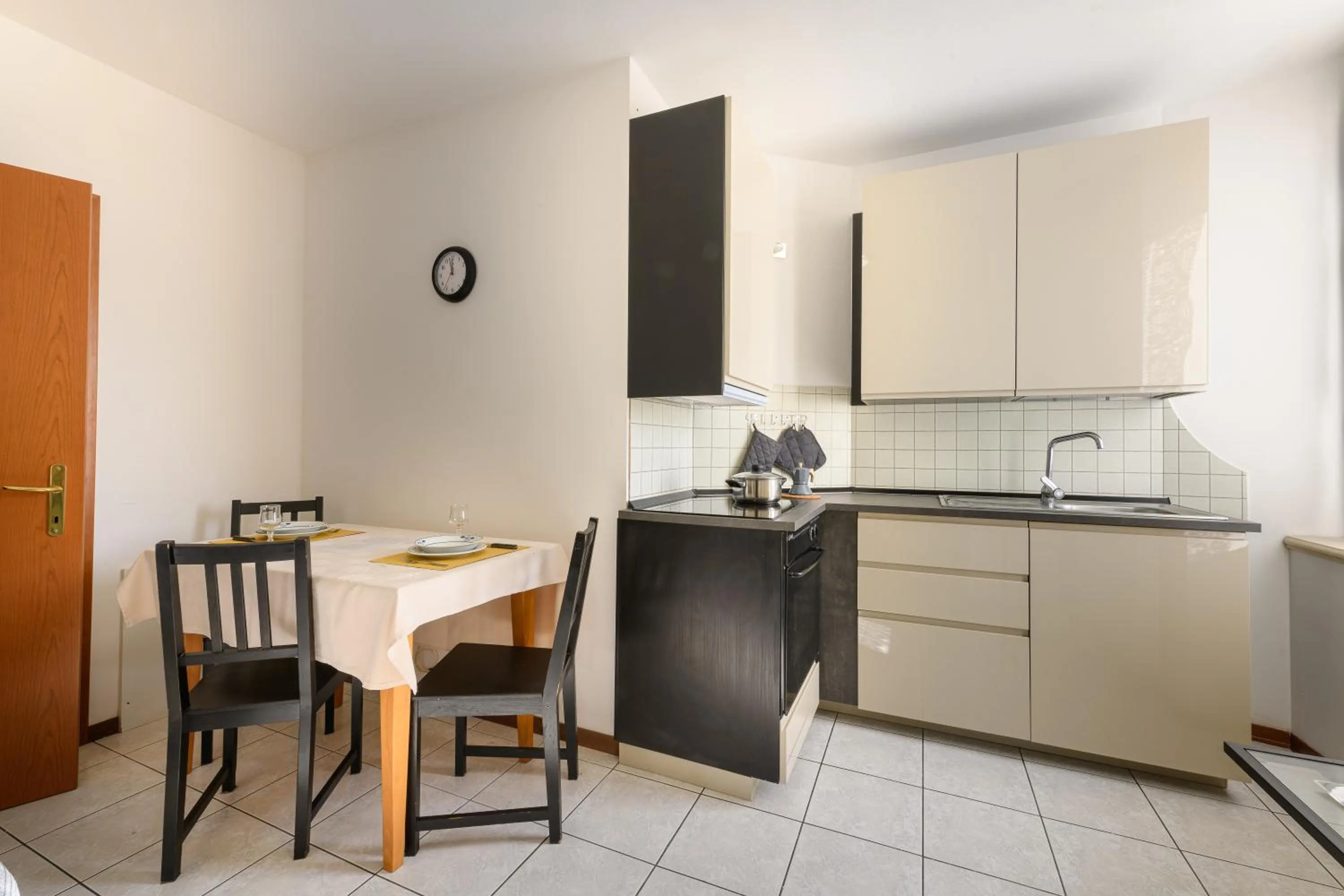 Kitchen or kitchenette in Hotel Garni Le Corti