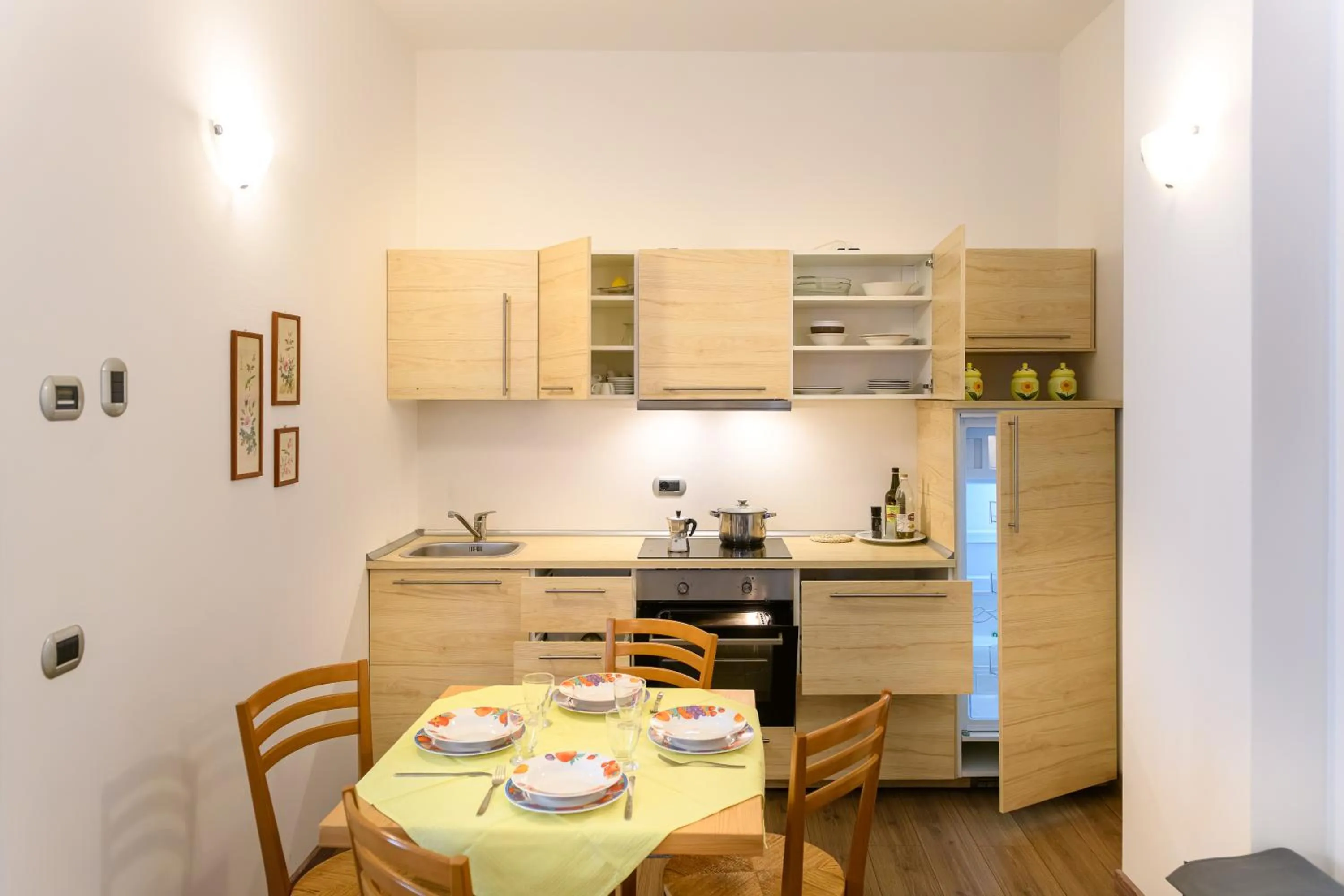 Kitchen or kitchenette in Hotel Garni Le Corti