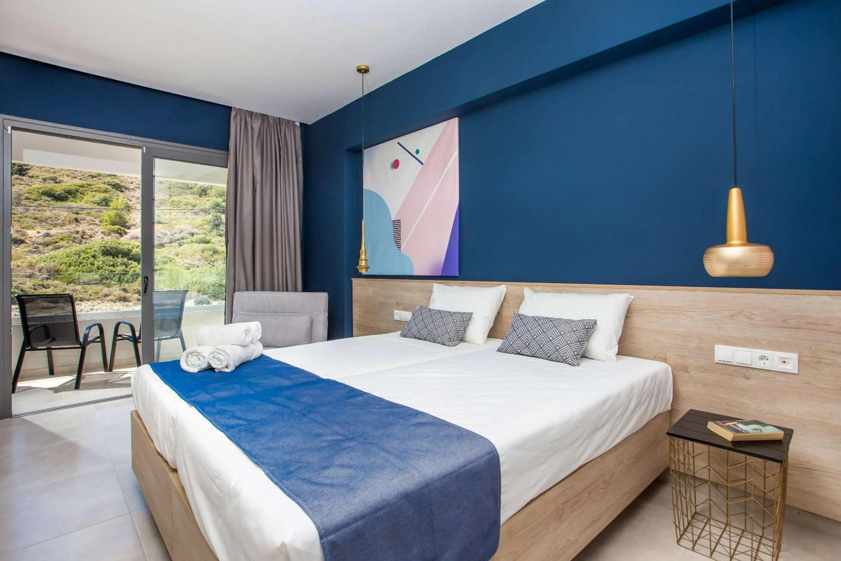 Balcony/Terrace, Bed in Madison Boutique, Faliraki