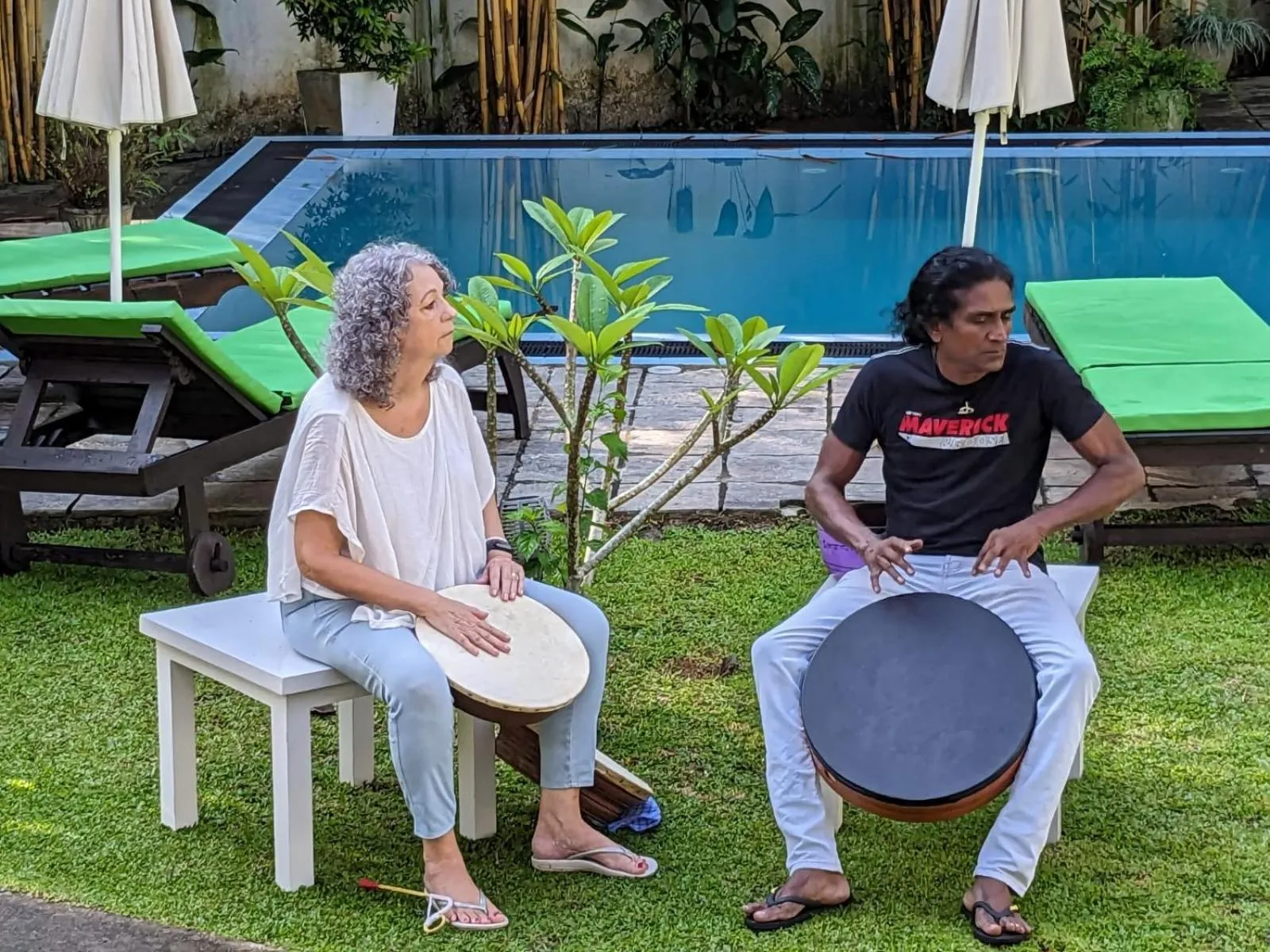 group of guests in Plantation House