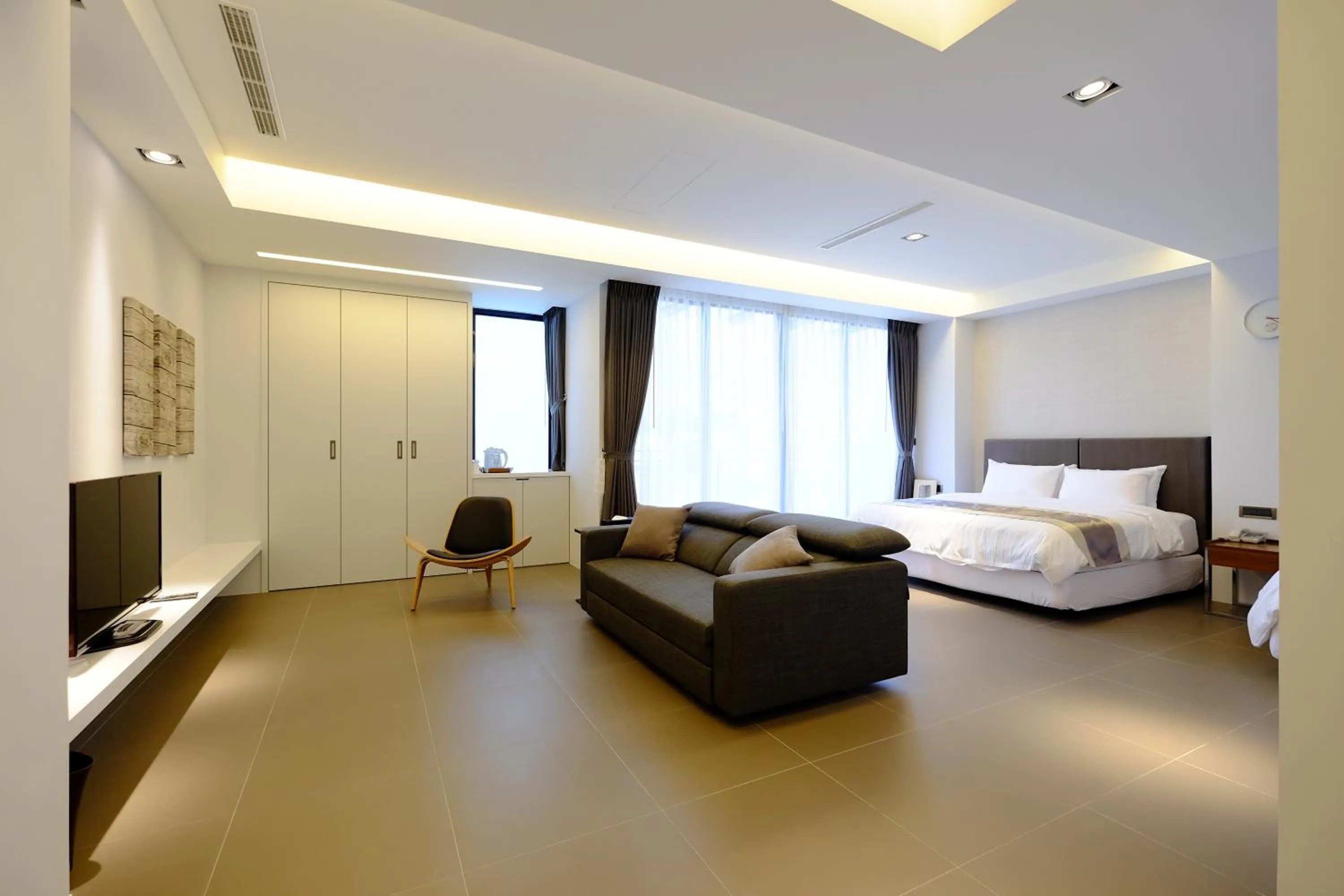 Living room, Bed in Tongzhan Design Inns