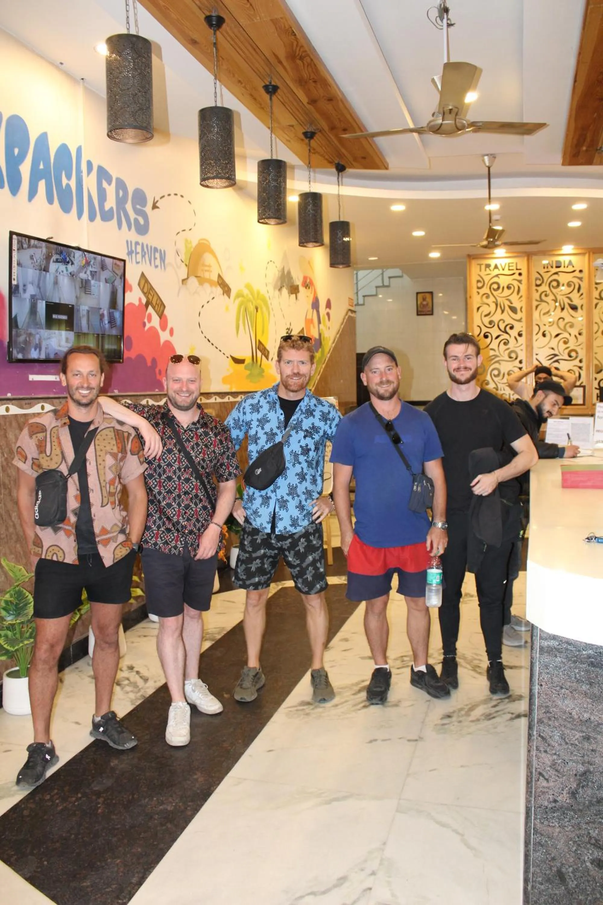 group of guests in Hindustan By Backpackers Heaven - Traveller's Choice Award 2025 Best of Best Winning Hotel