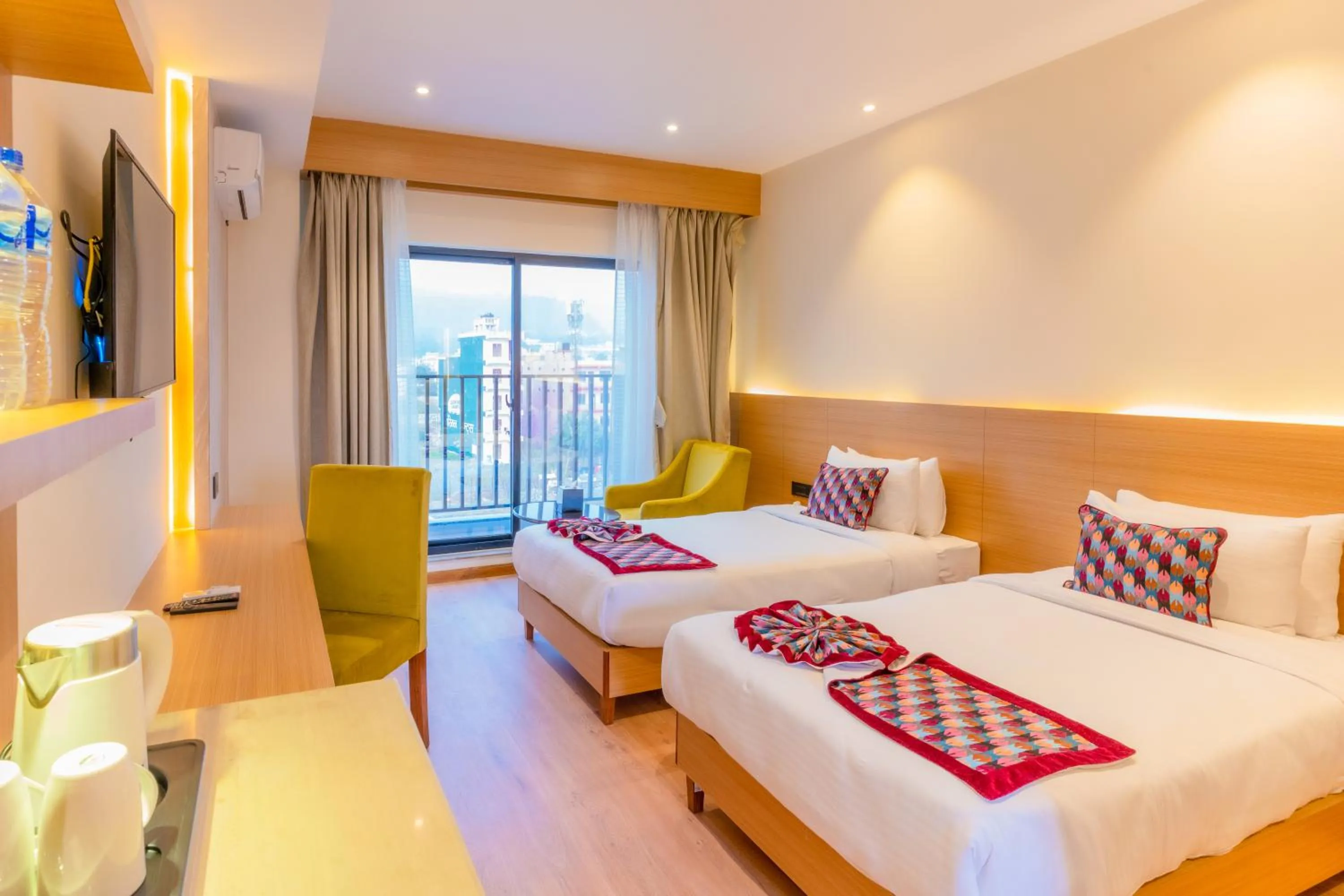 Bed in Siddhartha Sunny Resort, Surkhet