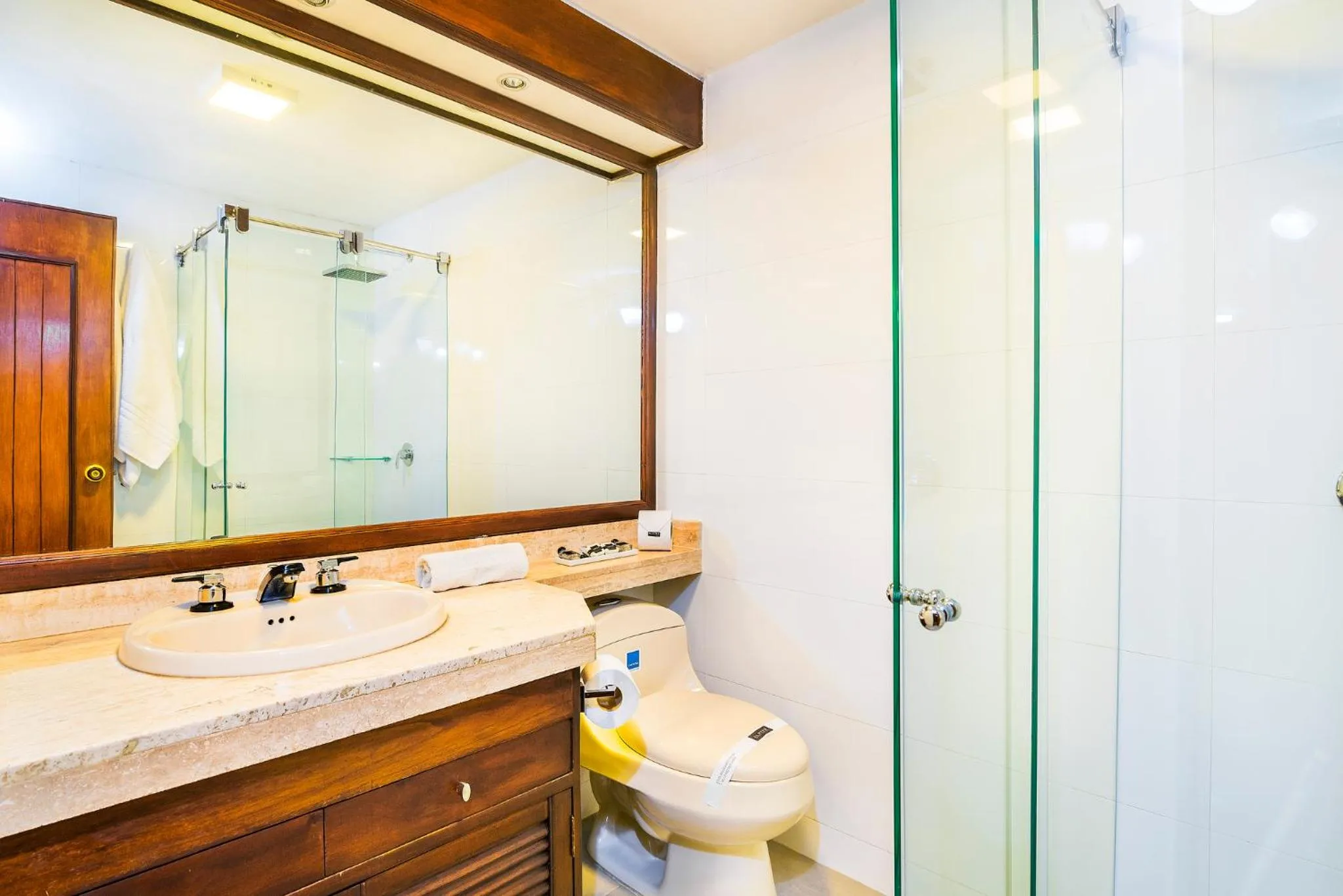 Bathroom in Lloyds Apartasuites Parque 93