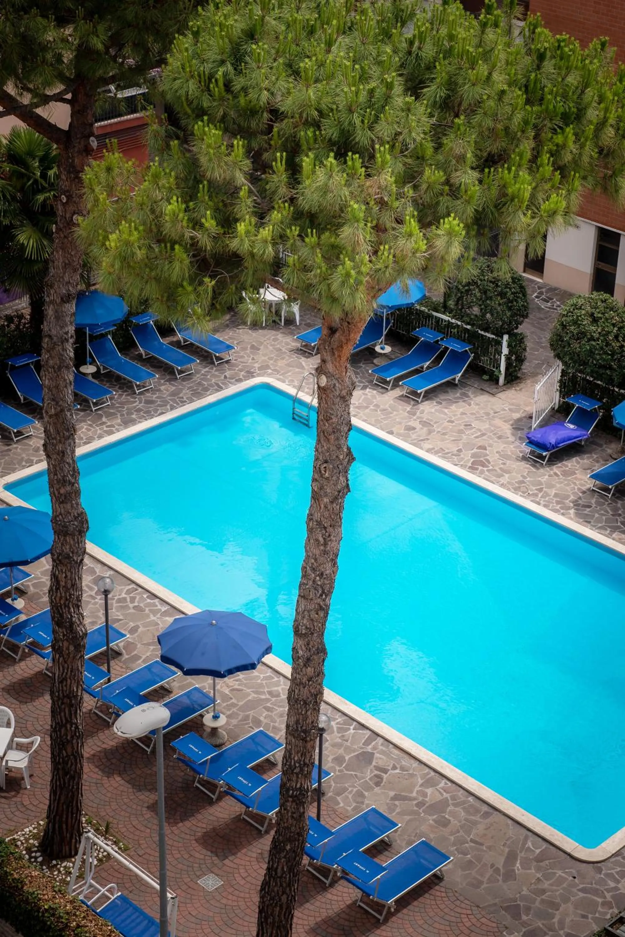 Pool view in Hotel Tiffany