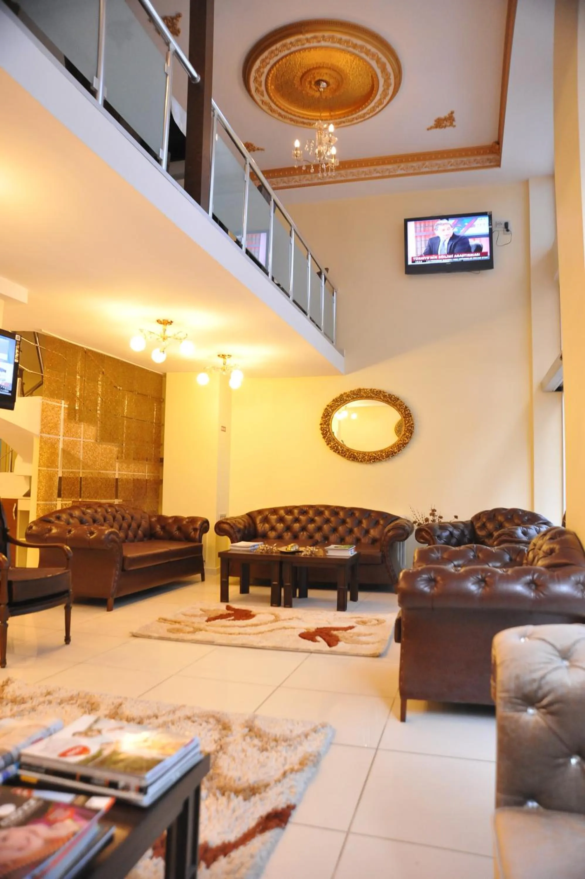 Lobby or reception in Gloria Tibi Hotel