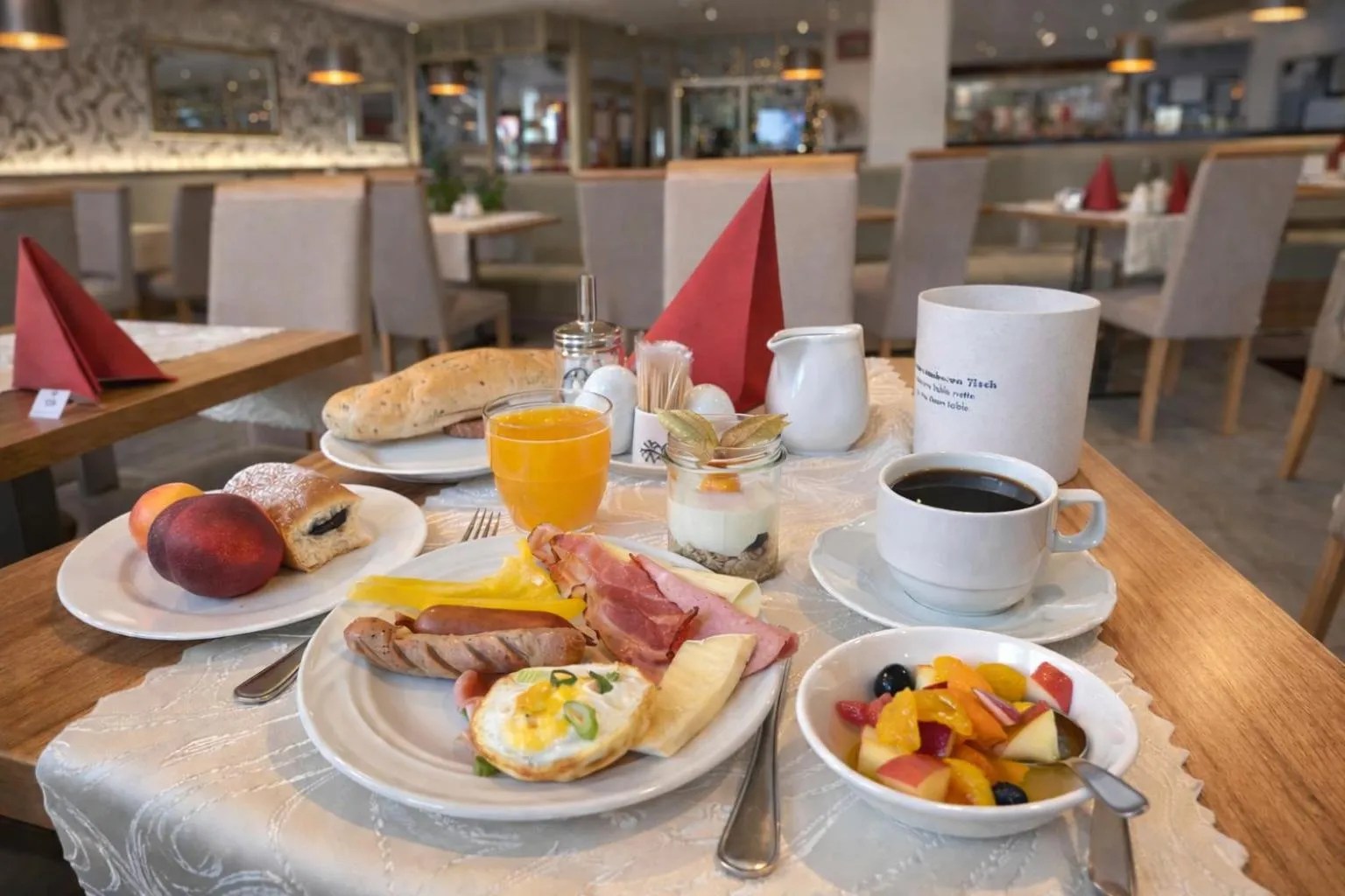 Breakfast in Lázeňský hotel Pyramida
