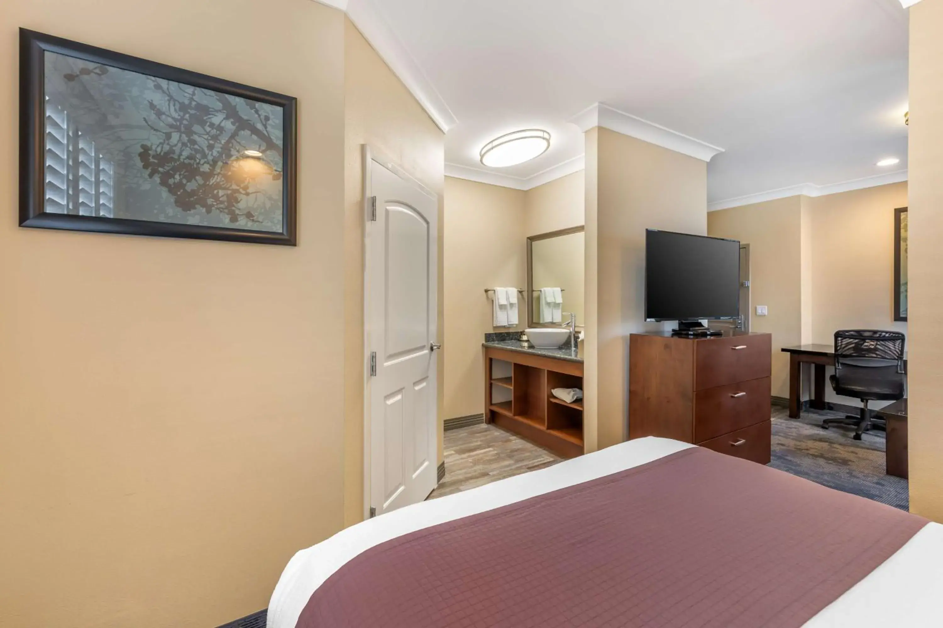 Queen Suite with Roll-In Shower - Mobility Access in Best Western PLUS Avita Suites Queen Suite with Roll-In Shower - Mobility Access in Best Western PLUS Avita Suites