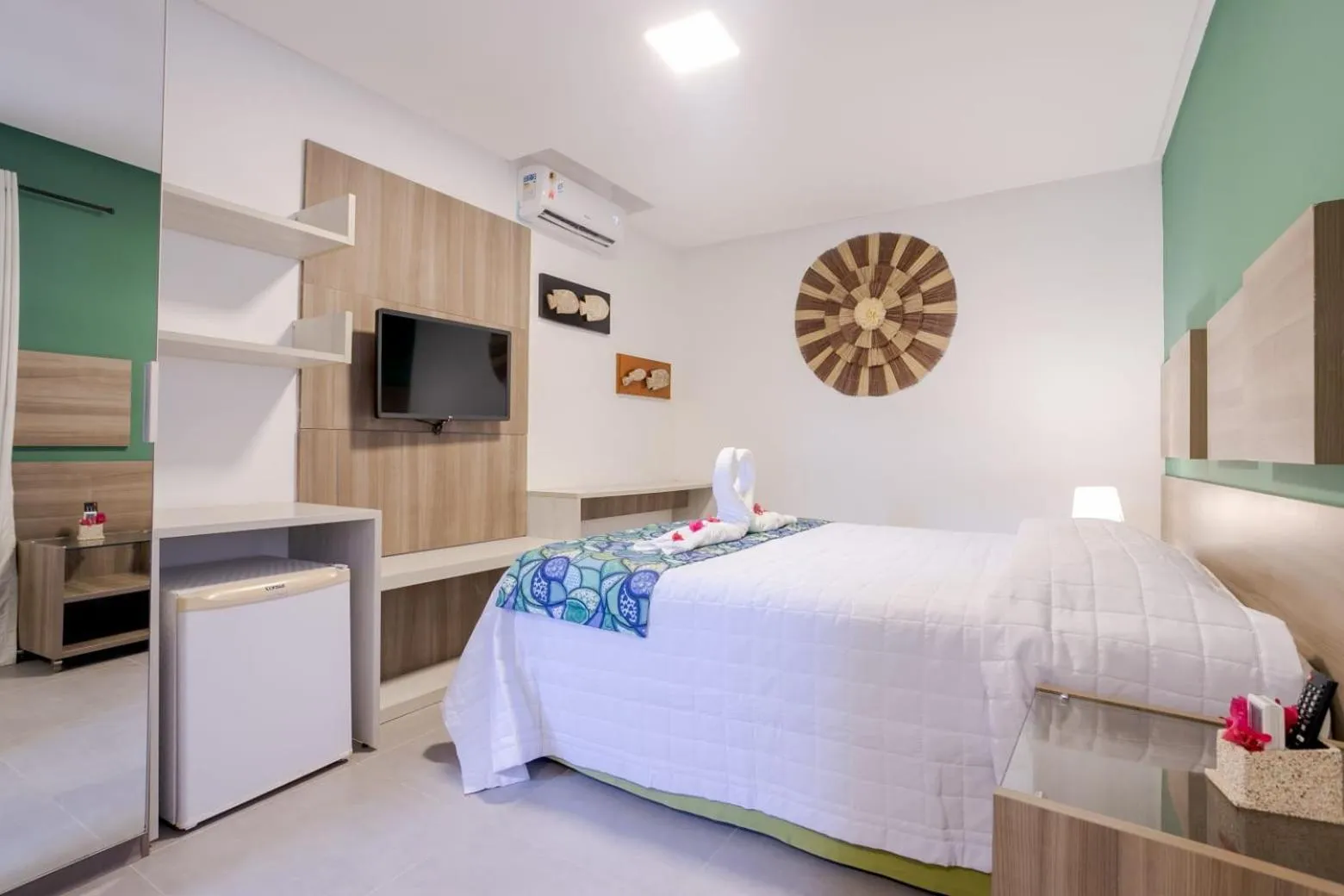 TV and multimedia, Bed in Pousada Casamar