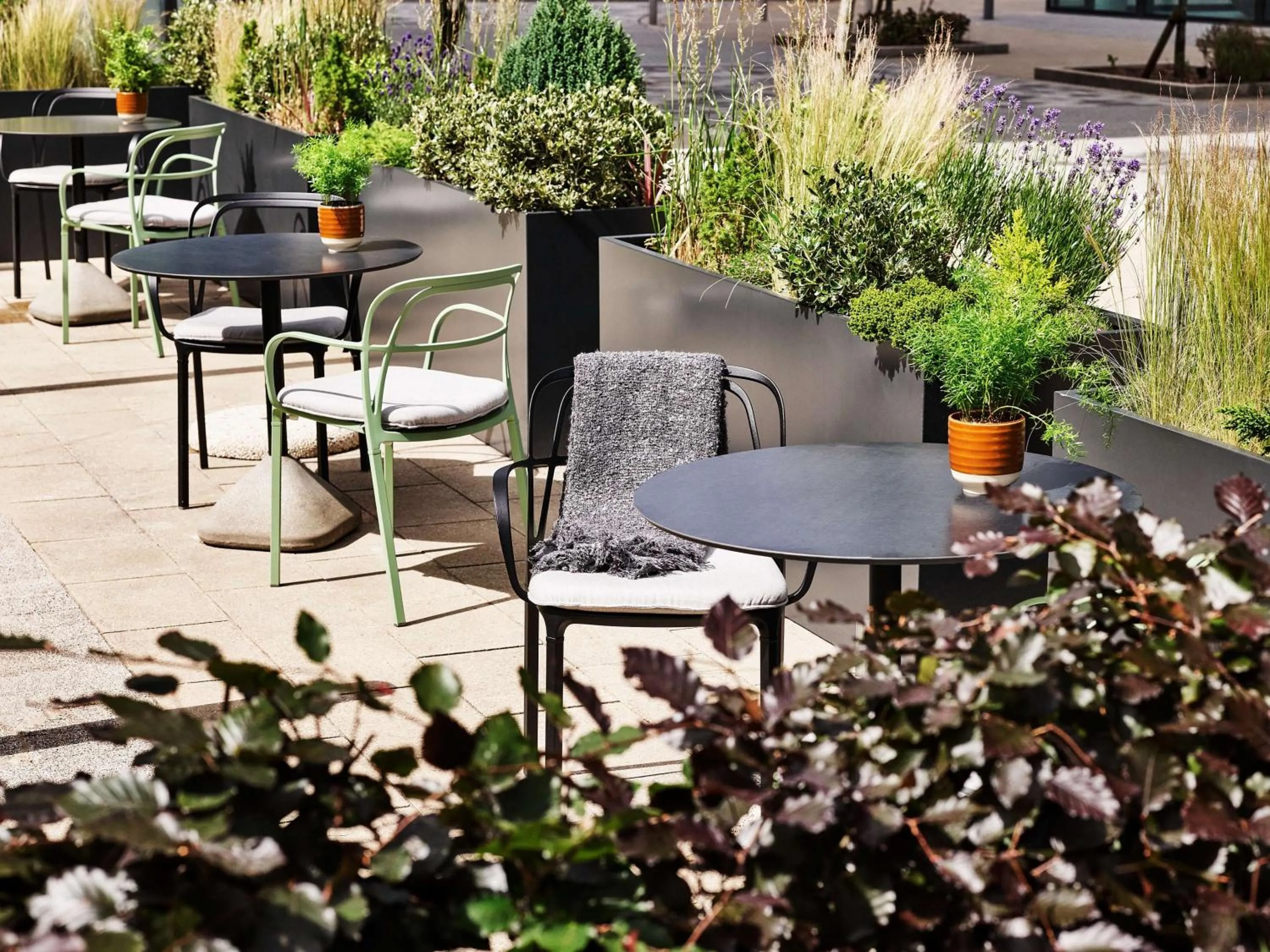 Patio in Hyatt House Manchester - Aparthotel