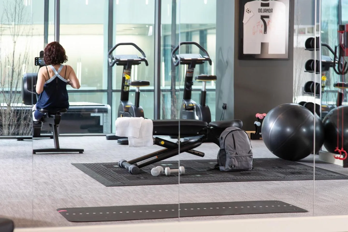 Fitness centre/facilities in Hyatt House Manchester - Aparthotel