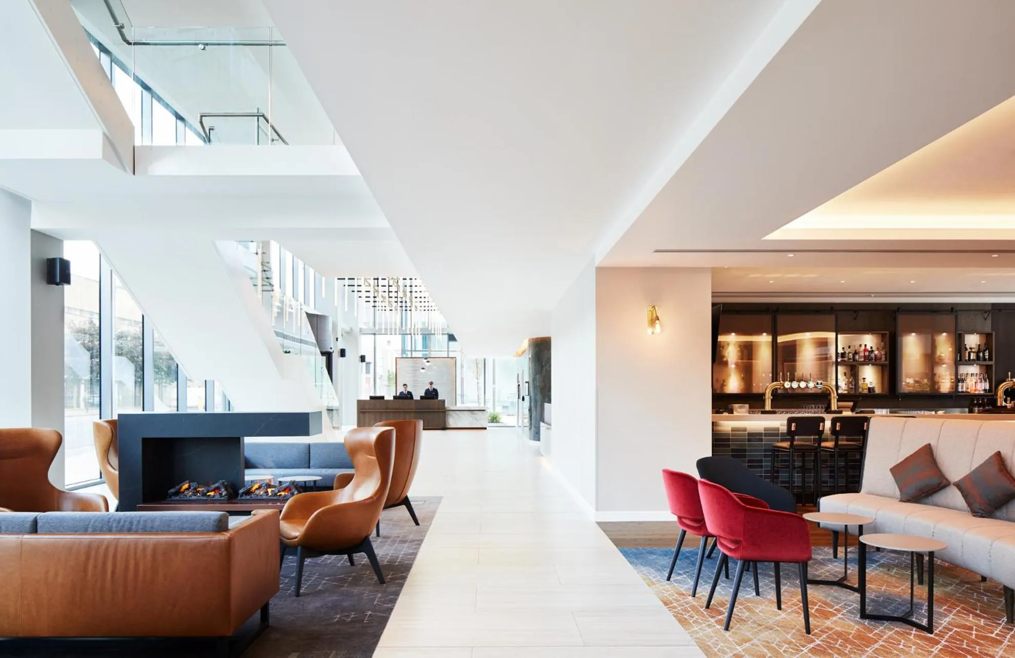 Lobby or reception in Hyatt House Manchester - Aparthotel