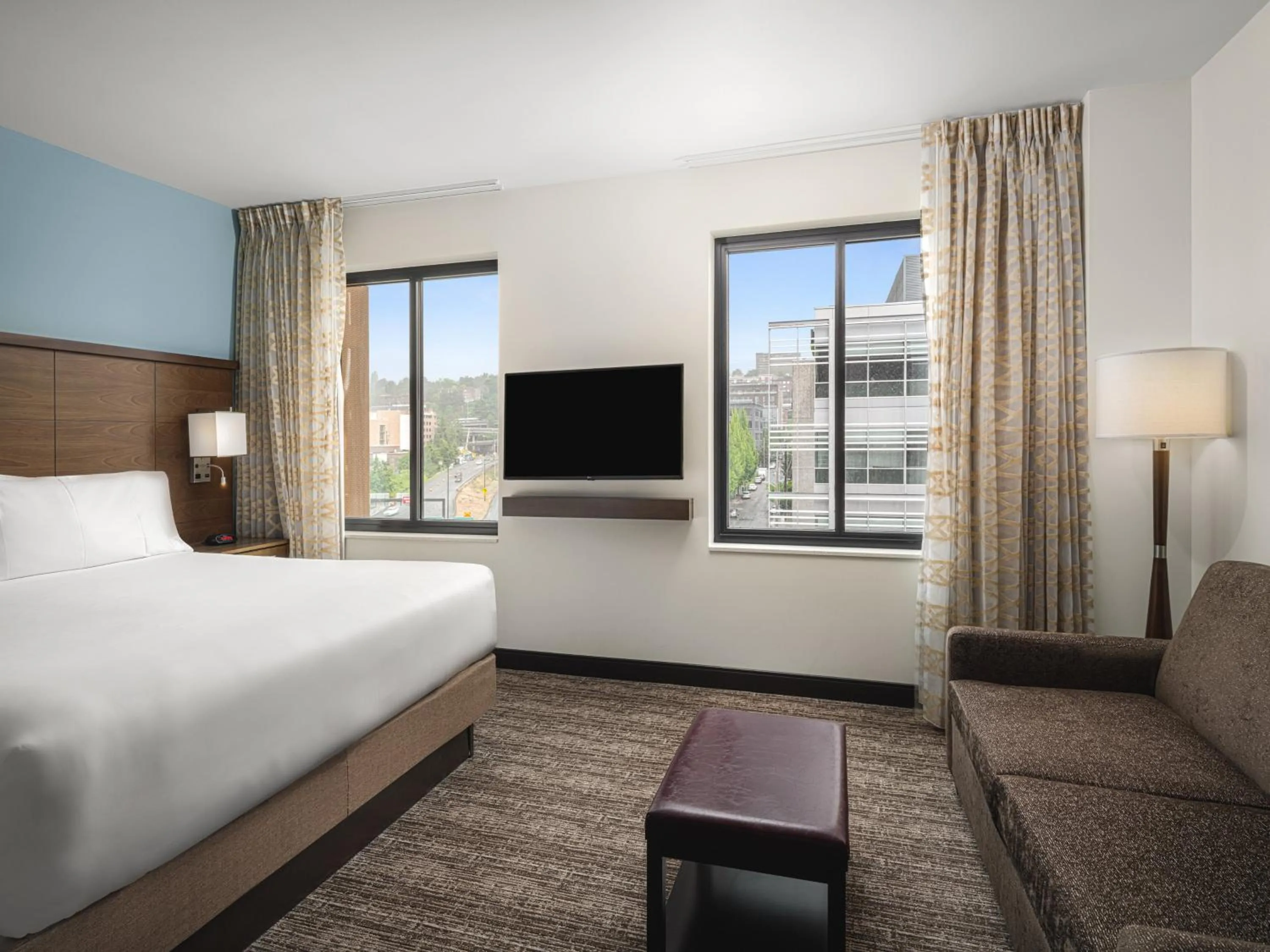 Photo of the whole room, Bed in Staybridge Suites Seattle - South Lake Union by IHG