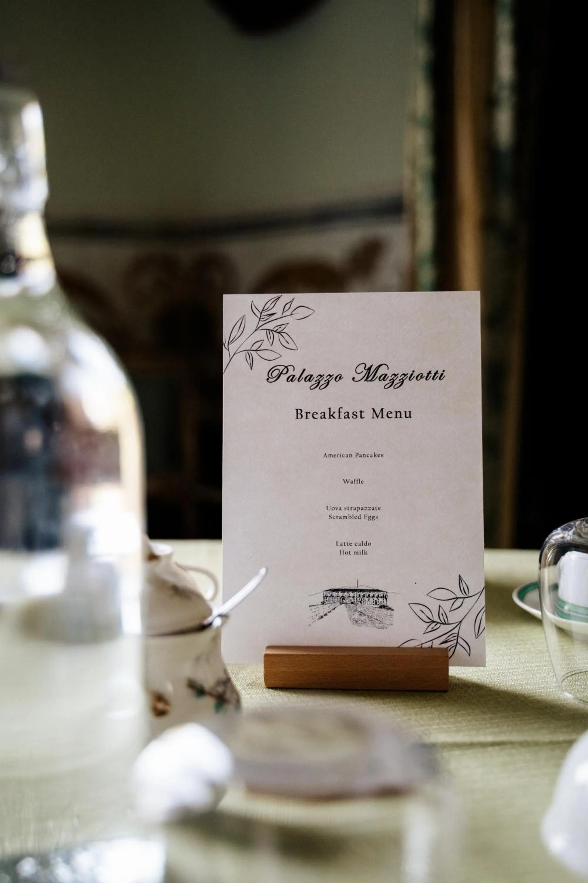 Food and drinks in Palazzo Mazziotti