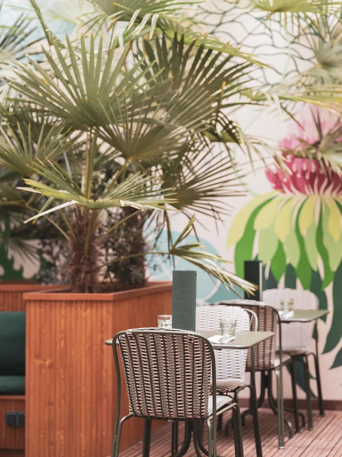 Patio in Hôtel Belleval