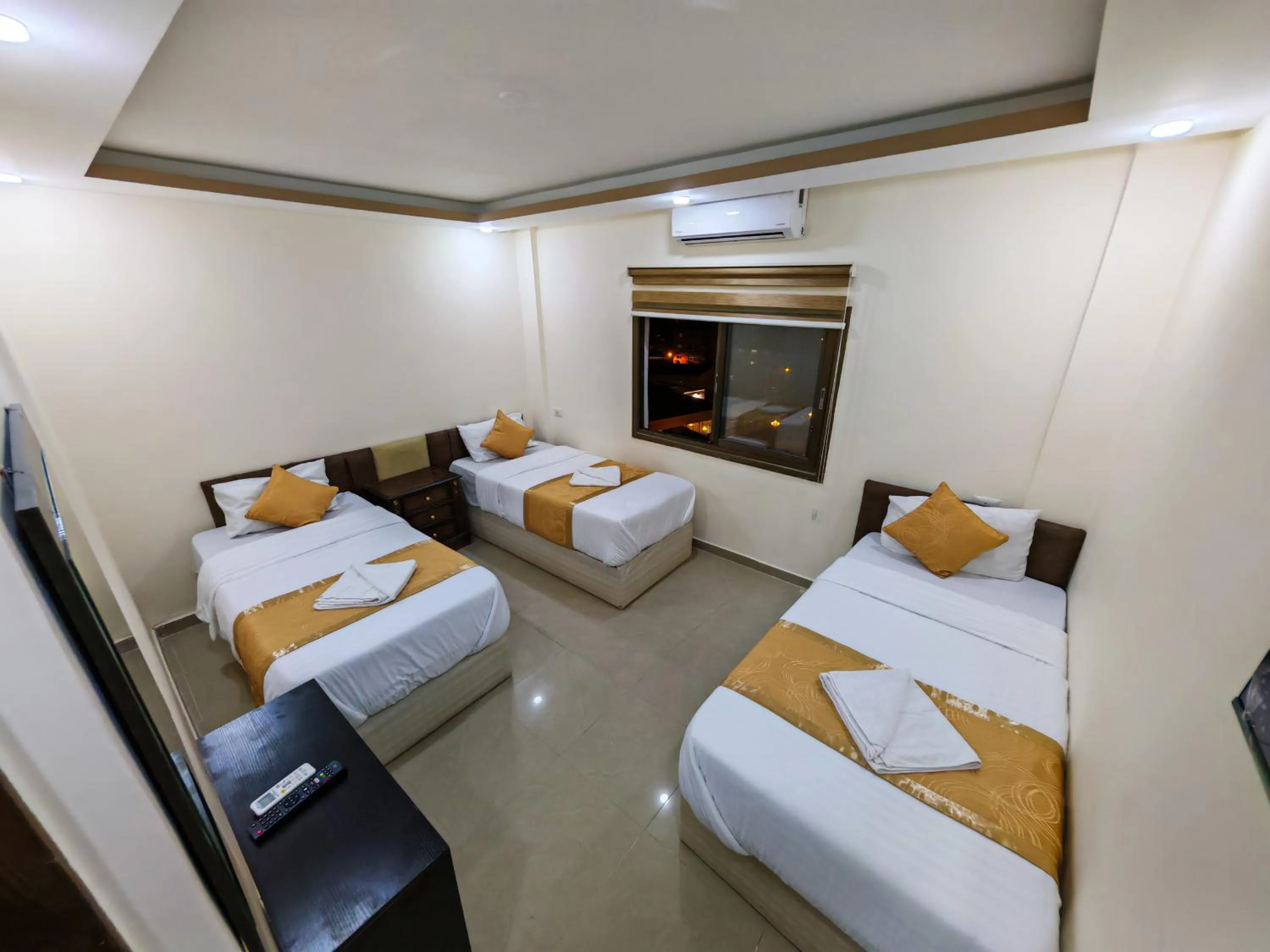 towels, Bed in Petra Gate Hotel