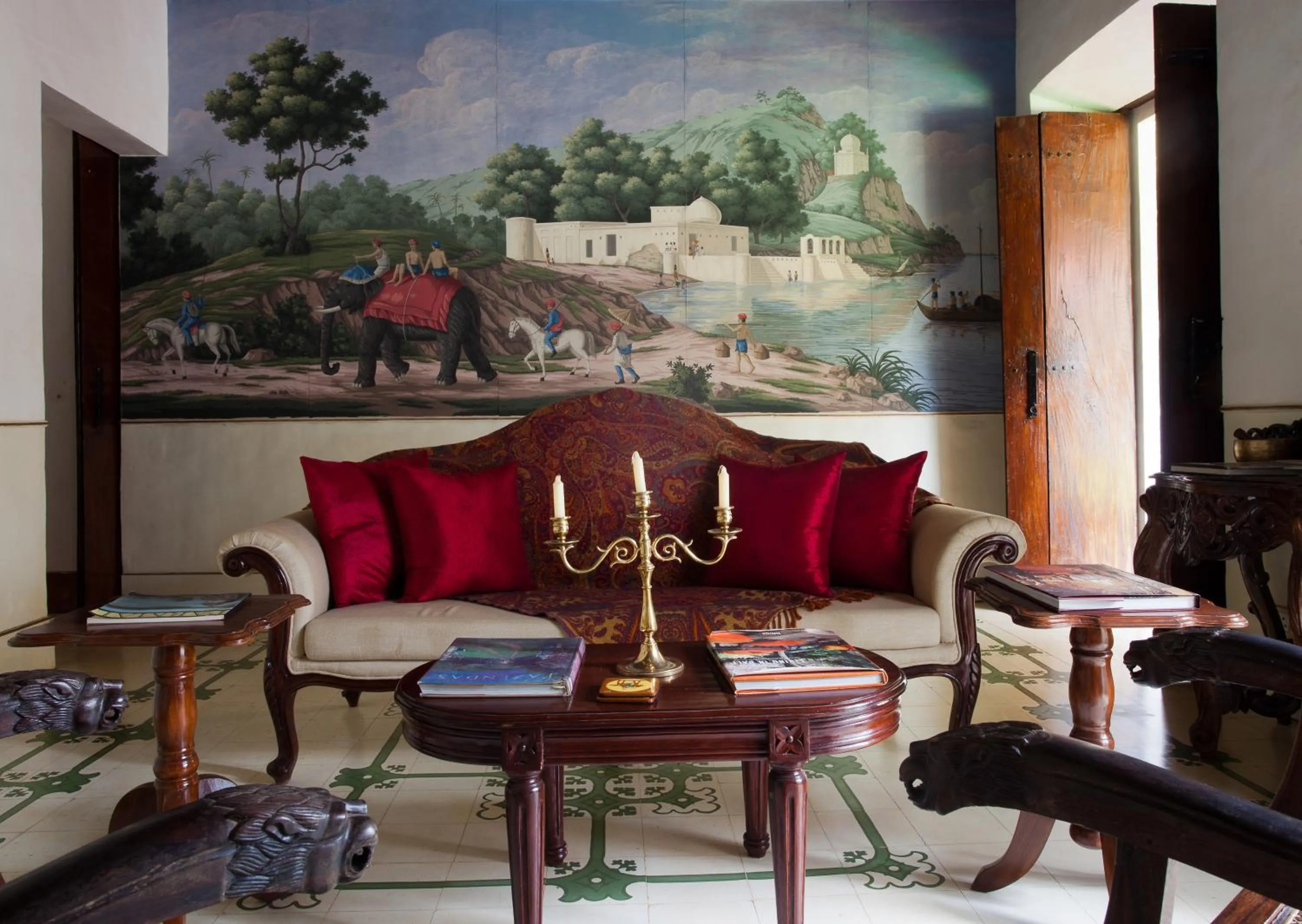Living room in Siolim House