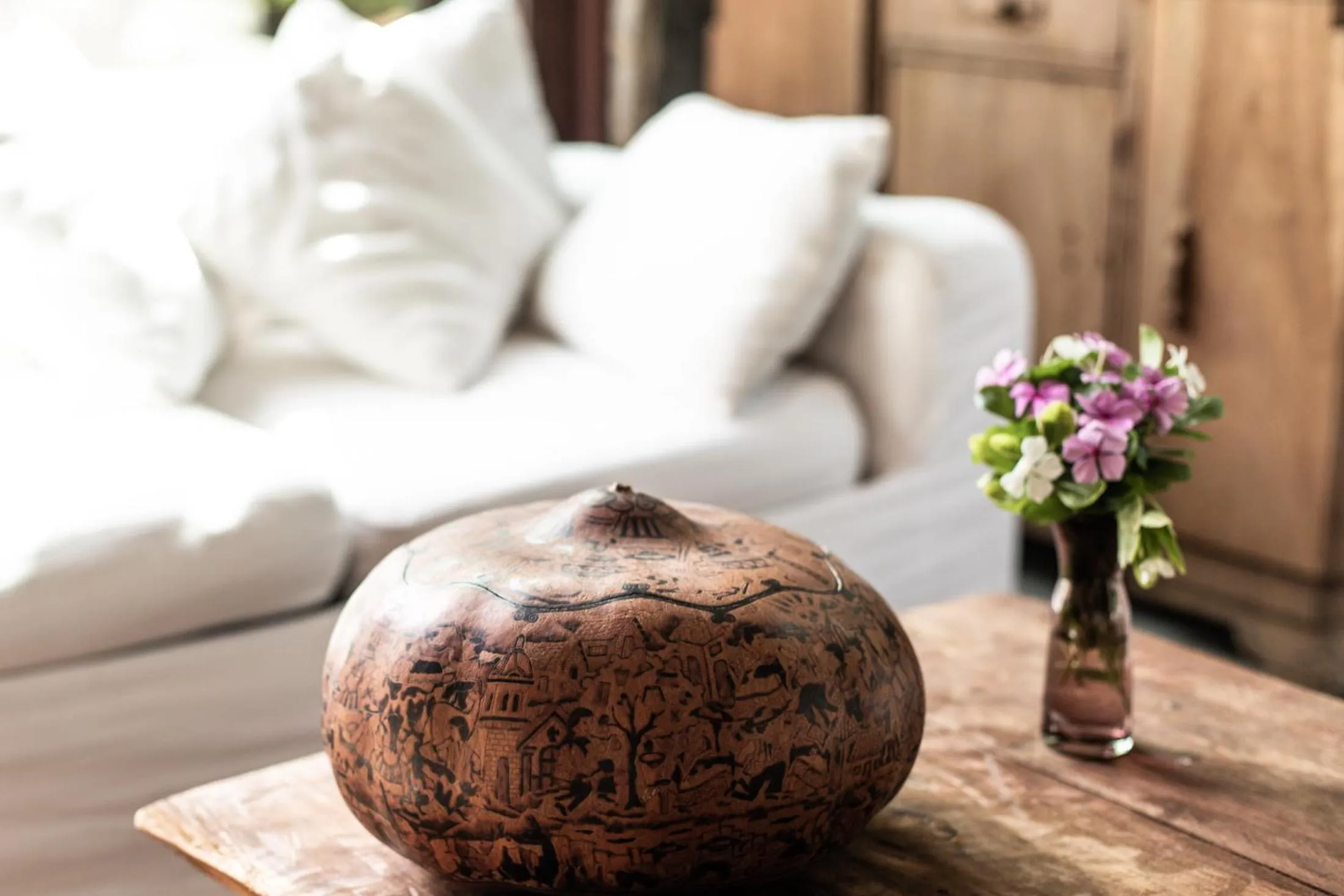 Decorative detail in Casa Maya Kaan