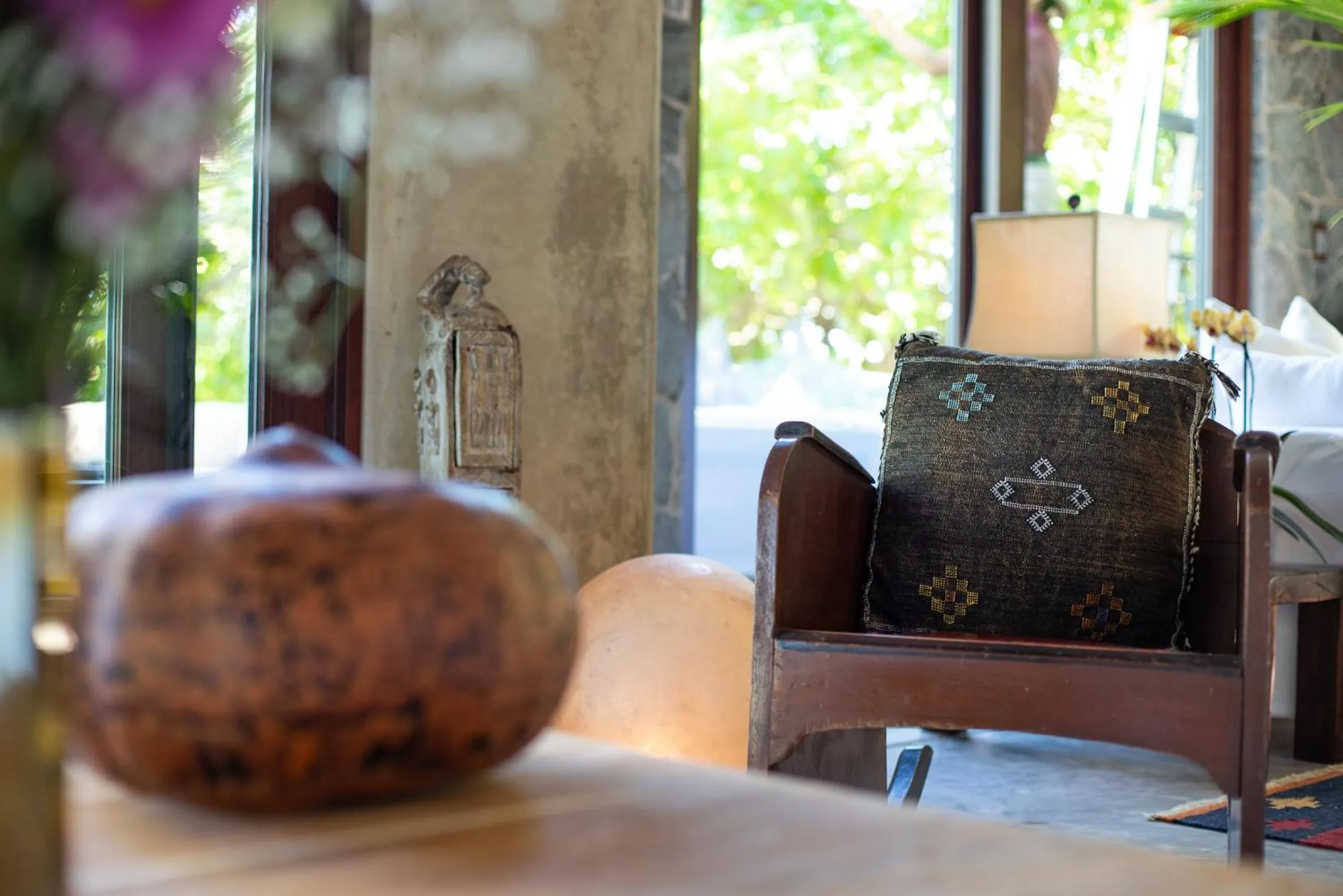Living room in Casa Maya Kaan