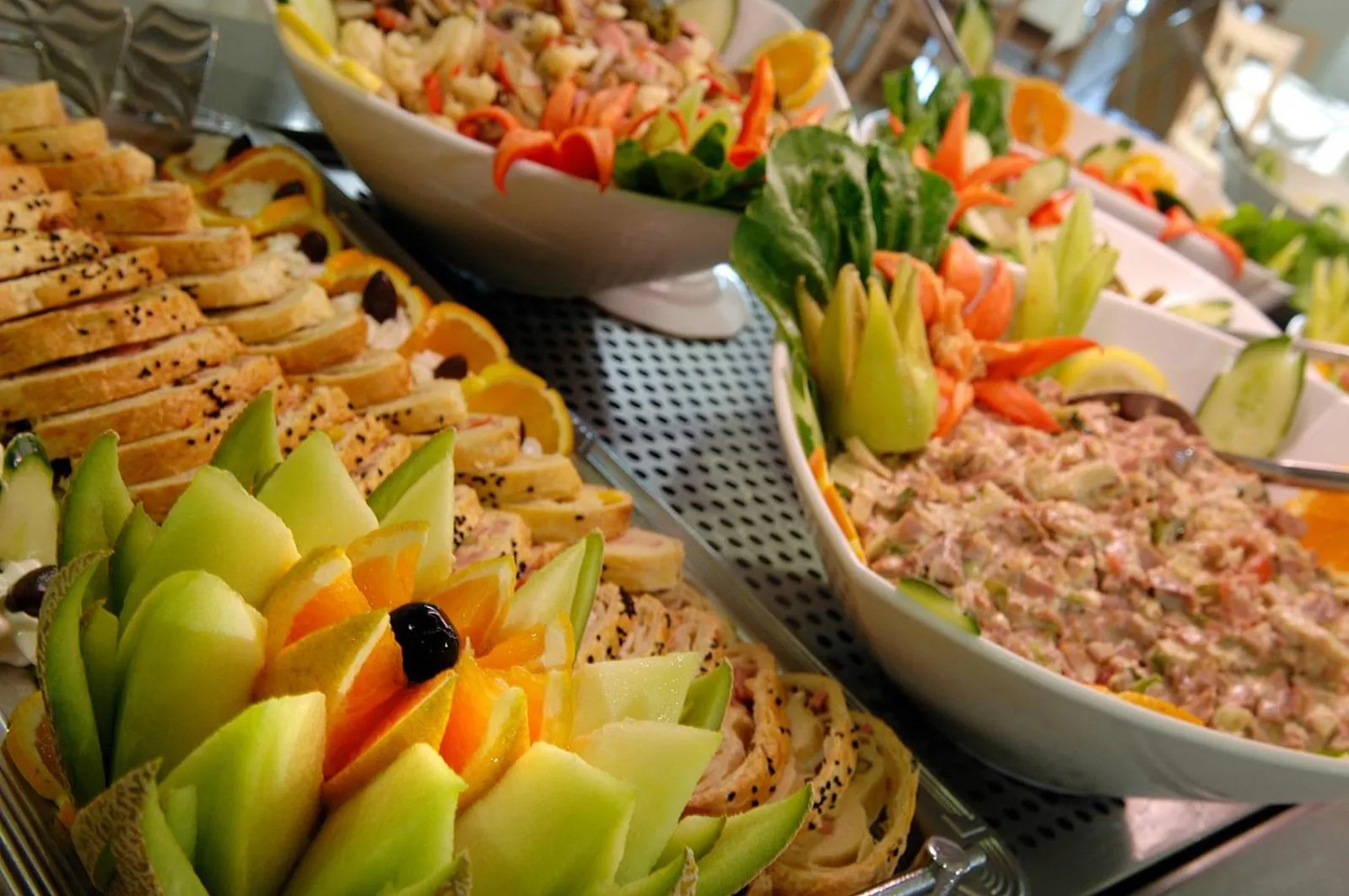 Buffet breakfast in Blue Marine Resort and Spa Hotel