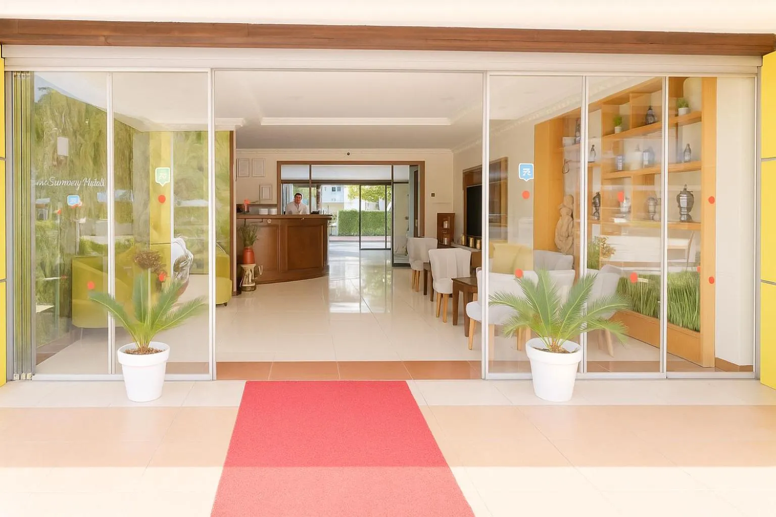 Lobby or reception in CihanTürk Hotel