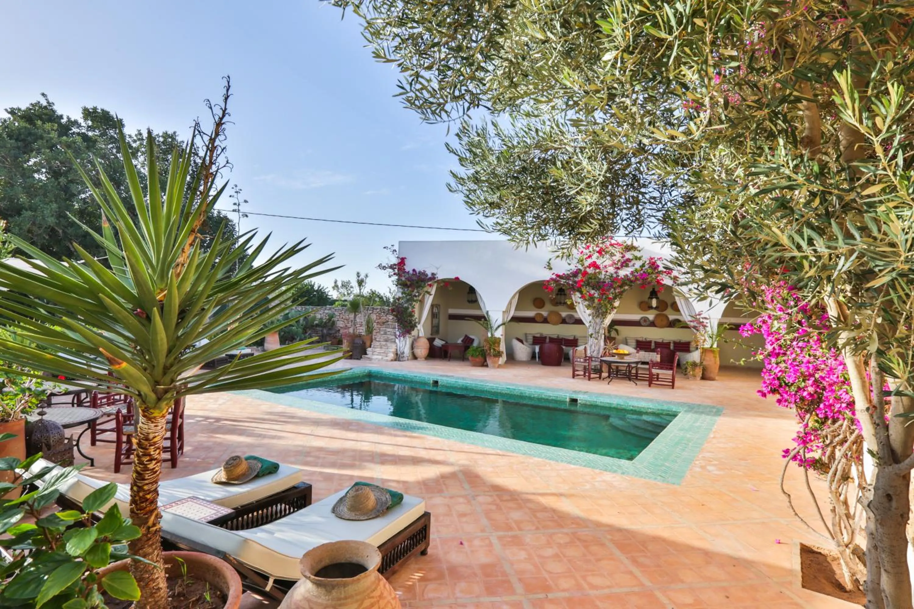 Pool view in Les Jardins de Villa Maroc