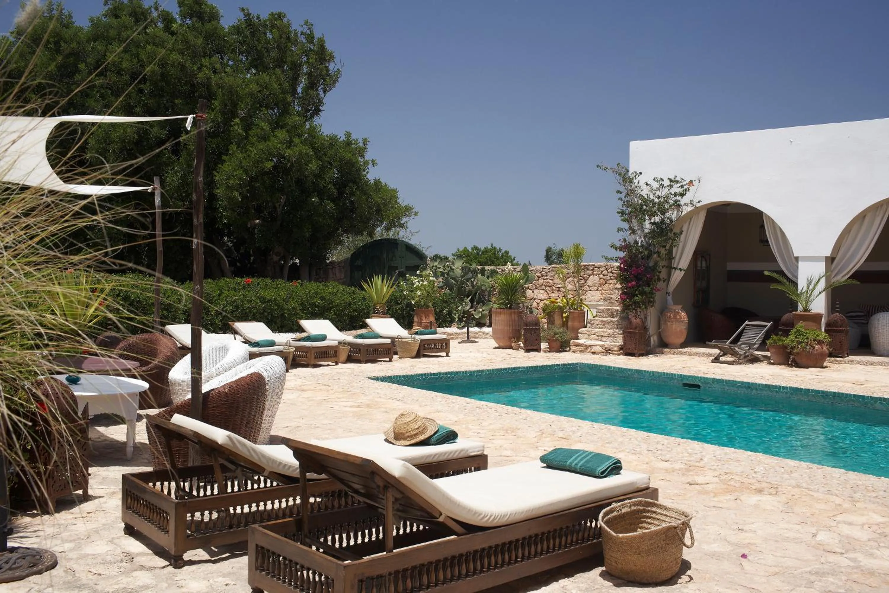 Pool view in Les Jardins de Villa Maroc