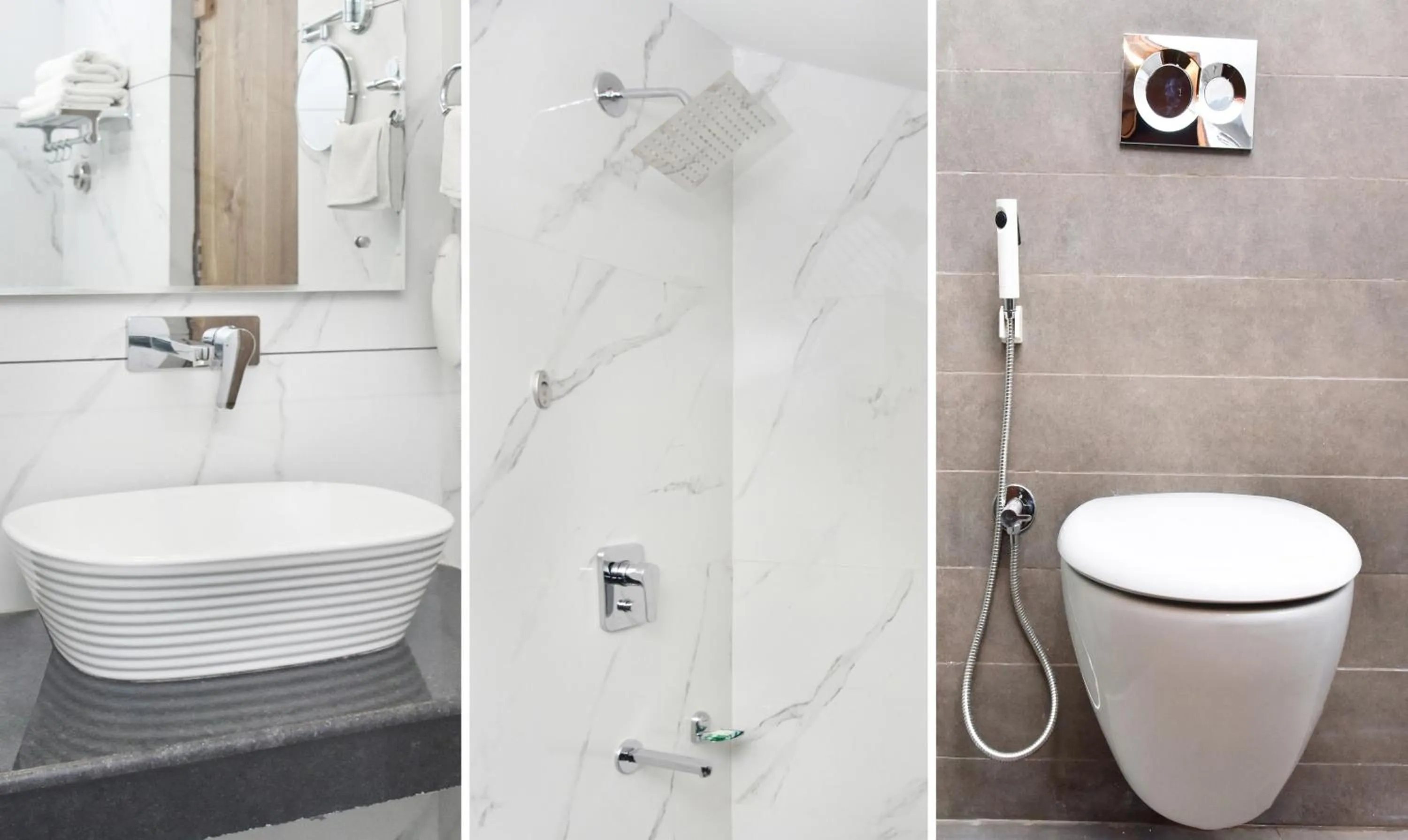 Shower in Hotel Snowcrests Manor