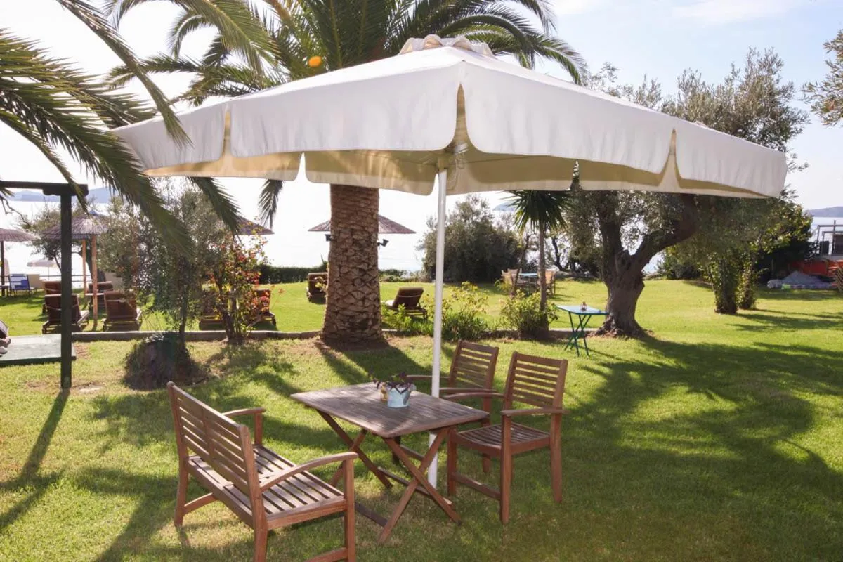 Patio in Angeliki Beach Hotel