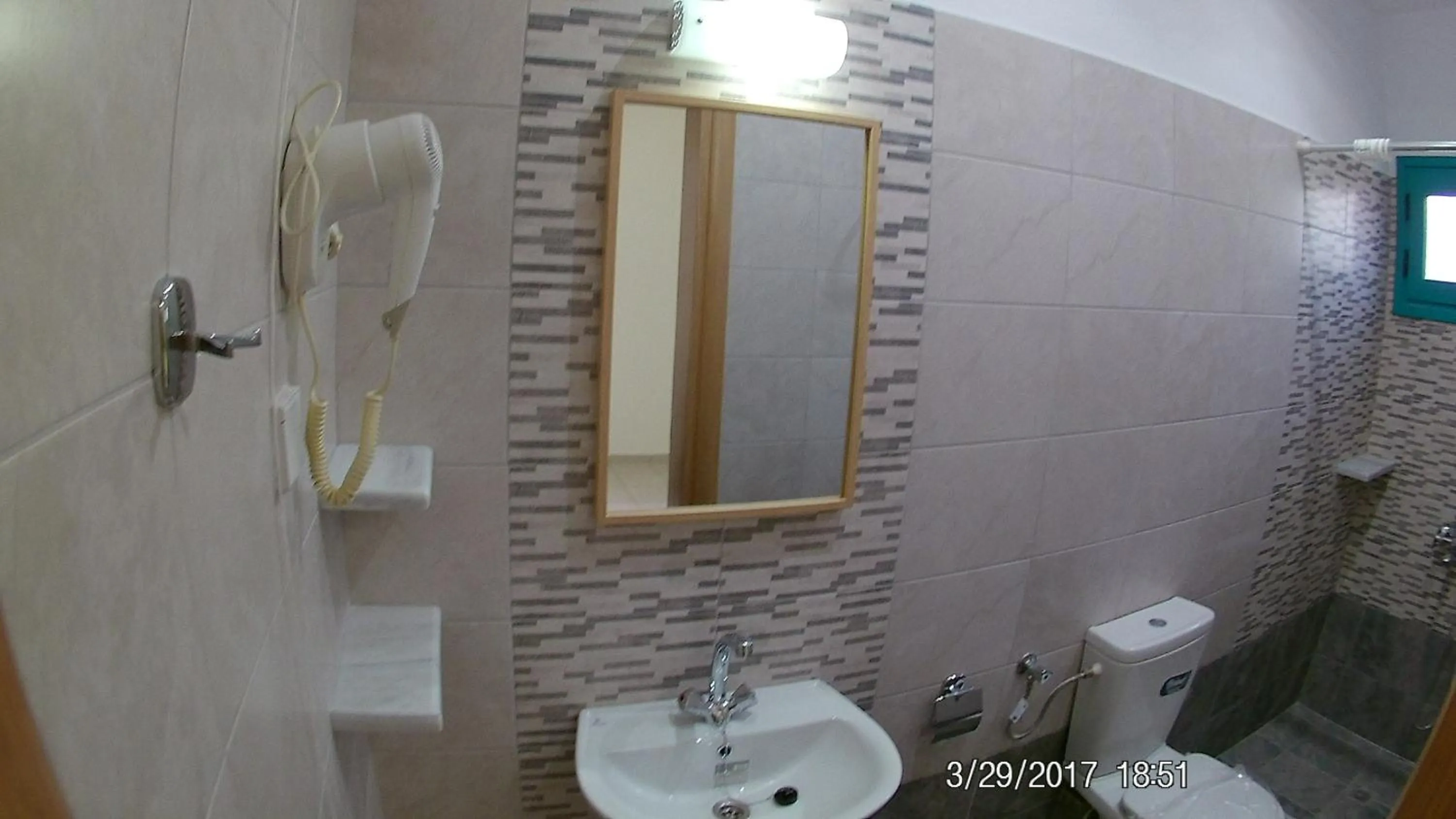 Bathroom in Angeliki Beach Hotel