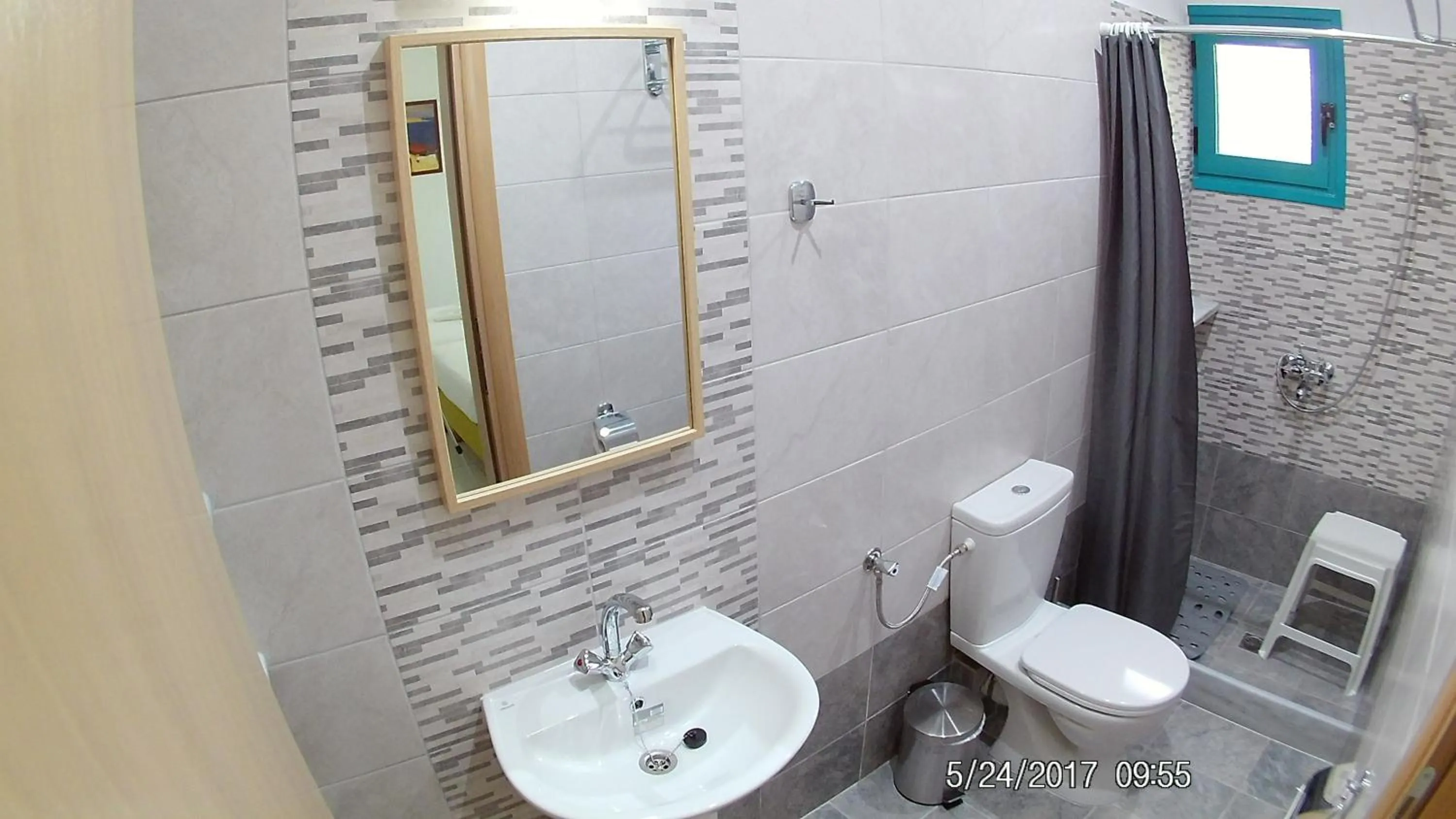 Bathroom in Angeliki Beach Hotel
