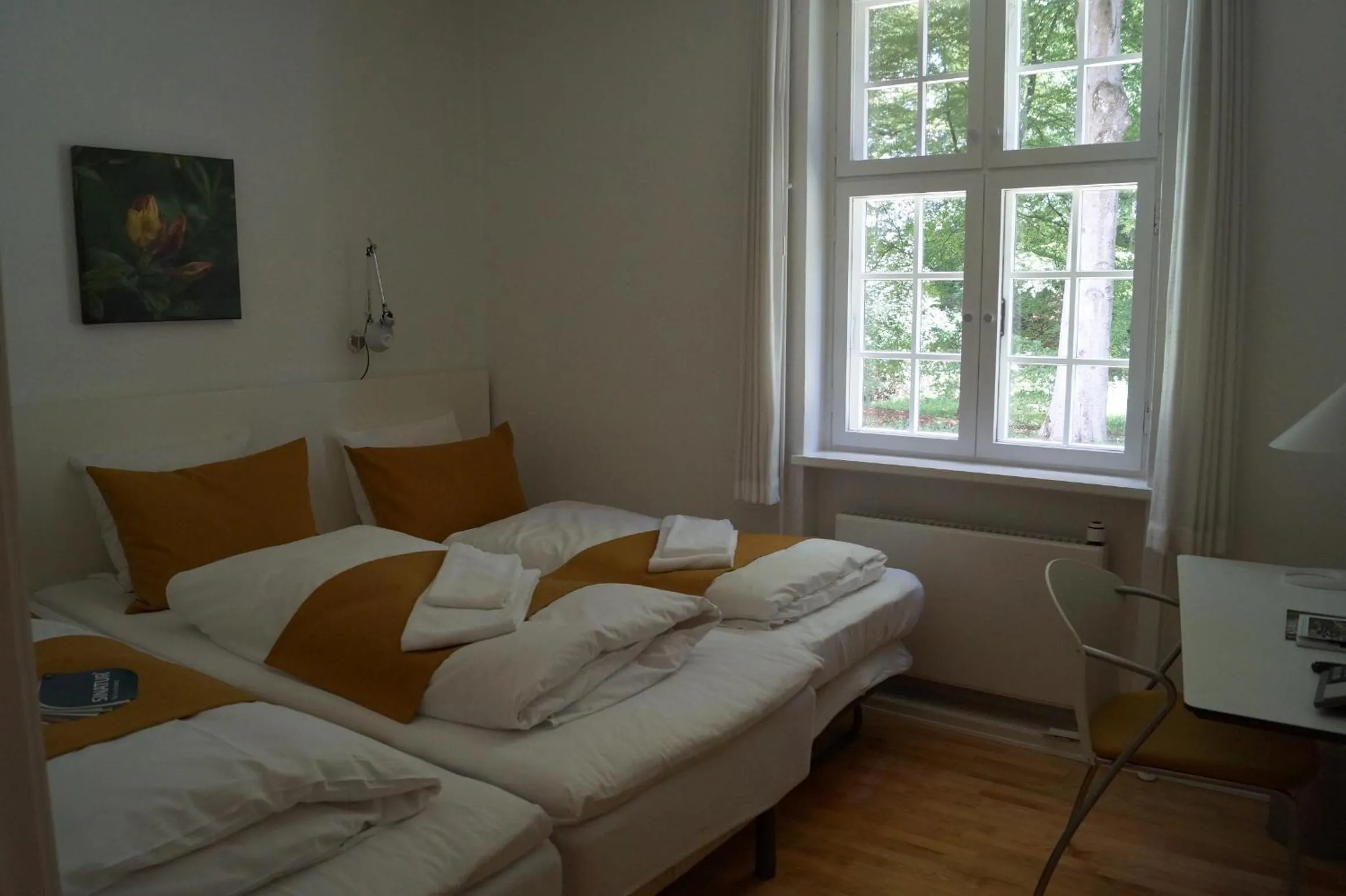 Bed in Skarrildhus Sinatur Hotel & Konference