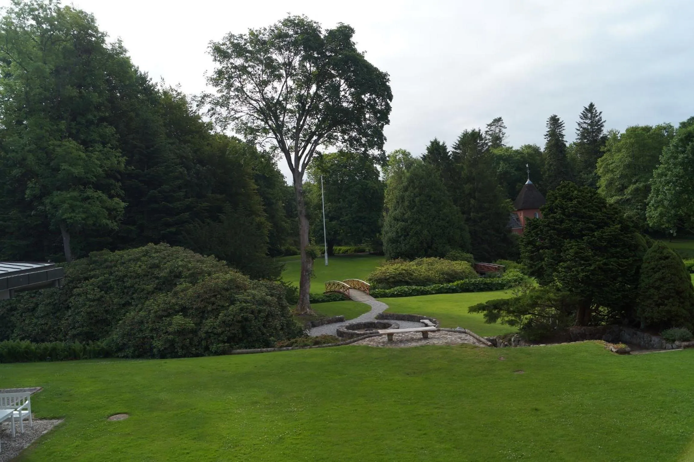 Garden view in Skarrildhus Sinatur Hotel & Konference