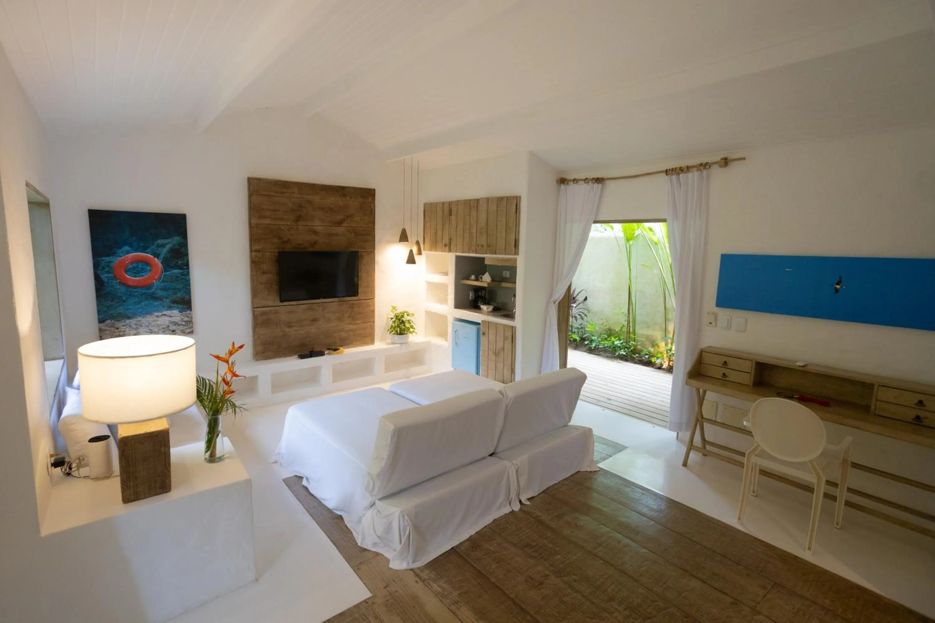 Living room, Bed in Santa Fe Casas- Quadrado Trancoso