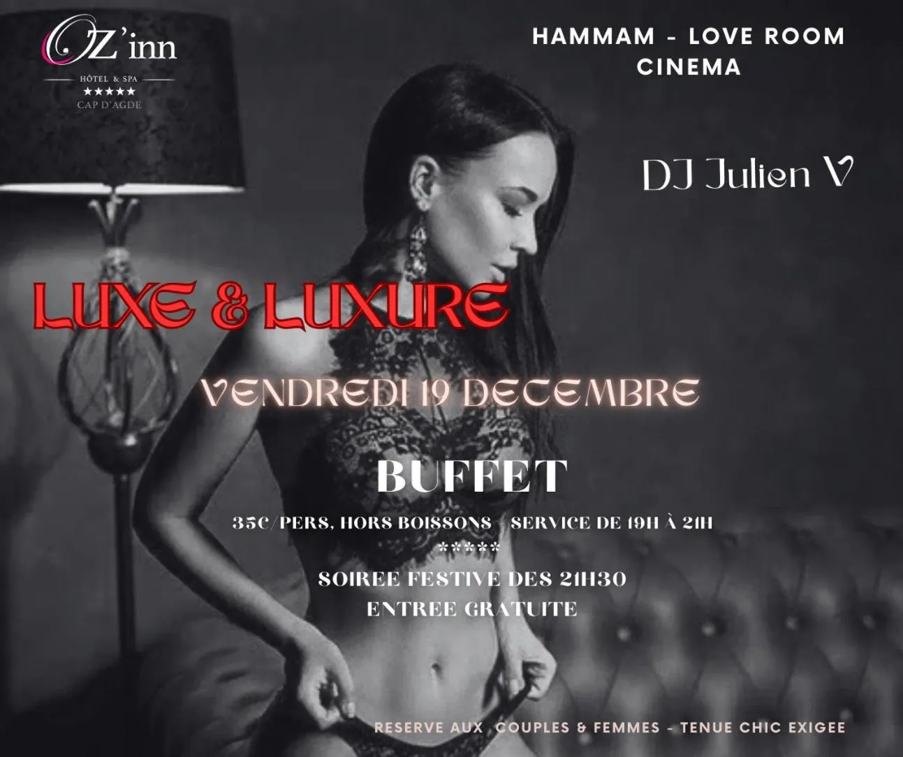 Evening entertainment in Oz'Inn Hôtel & Spa