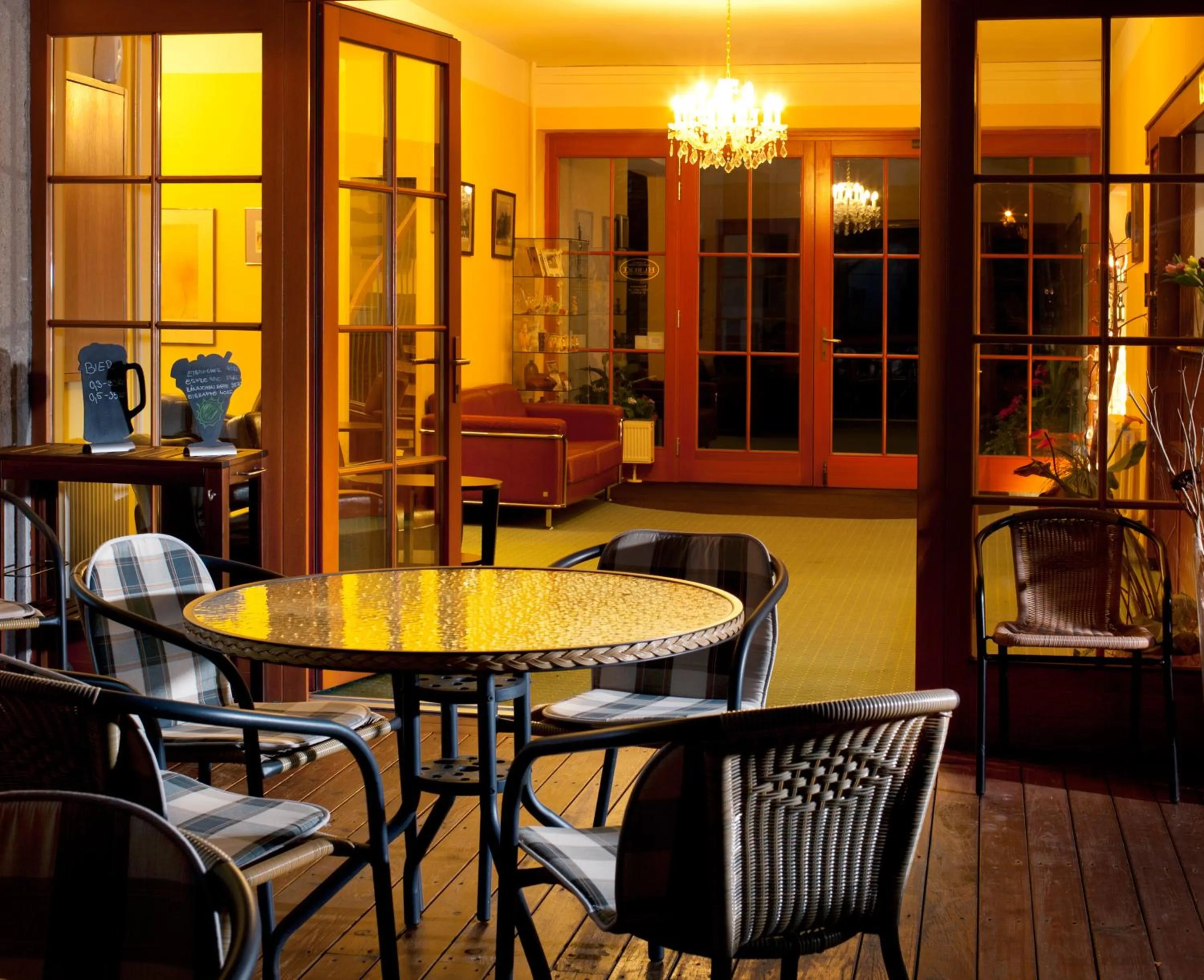 Lobby or reception in Penzion Hubert Františkovy Lázně