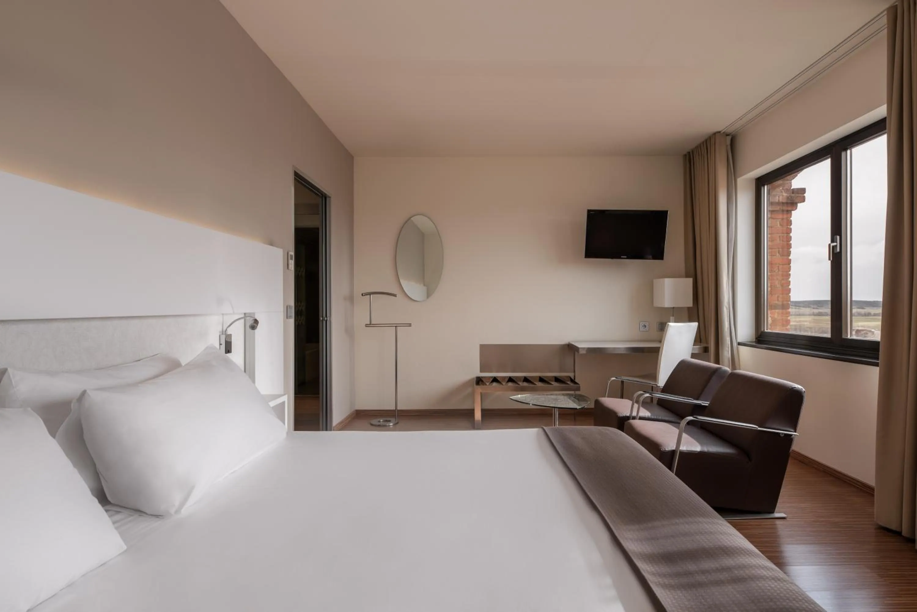 Bed in Eurostars Vía de la Plata