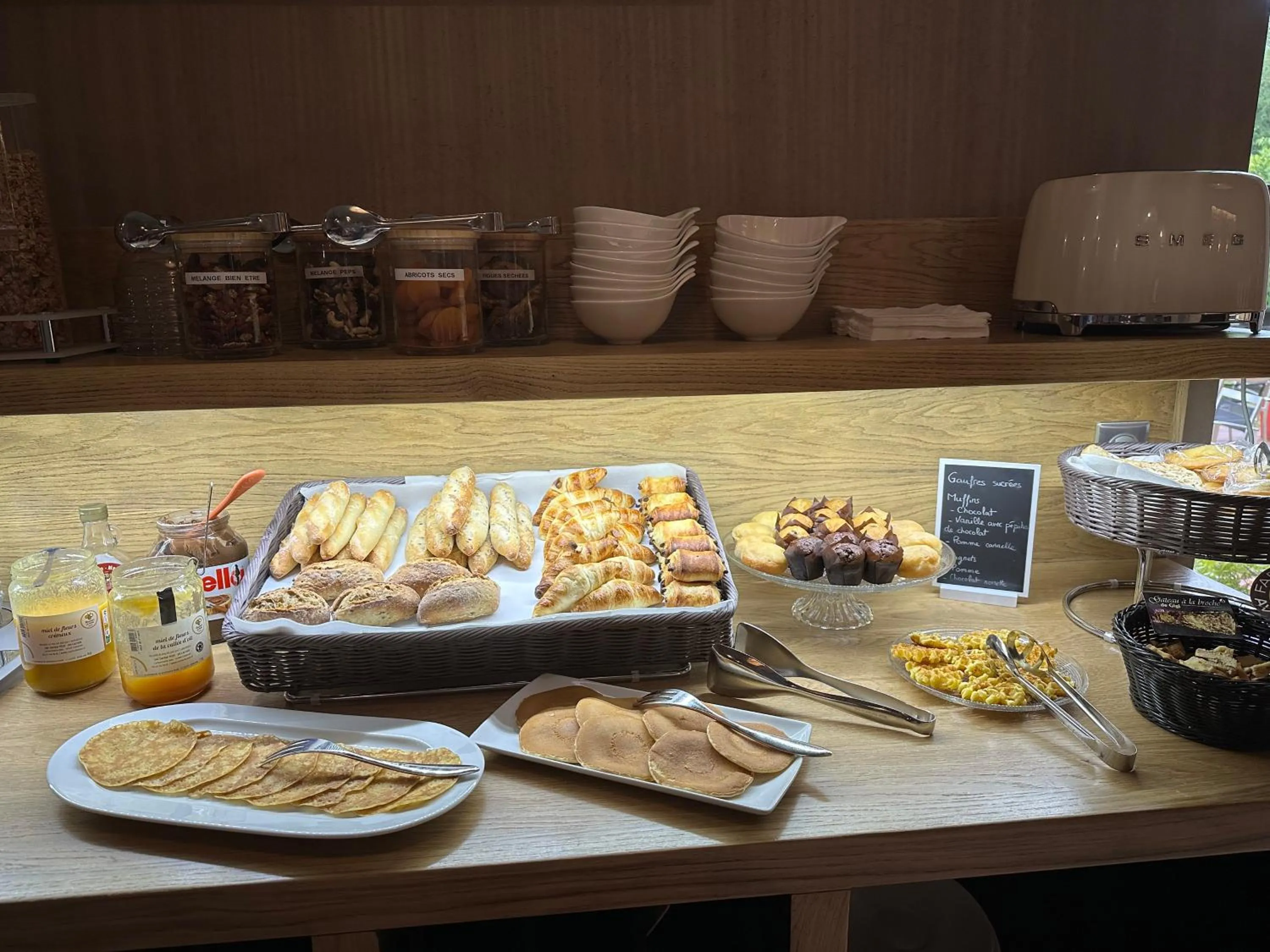 Buffet breakfast in Château de la Falque, The Originals Relais