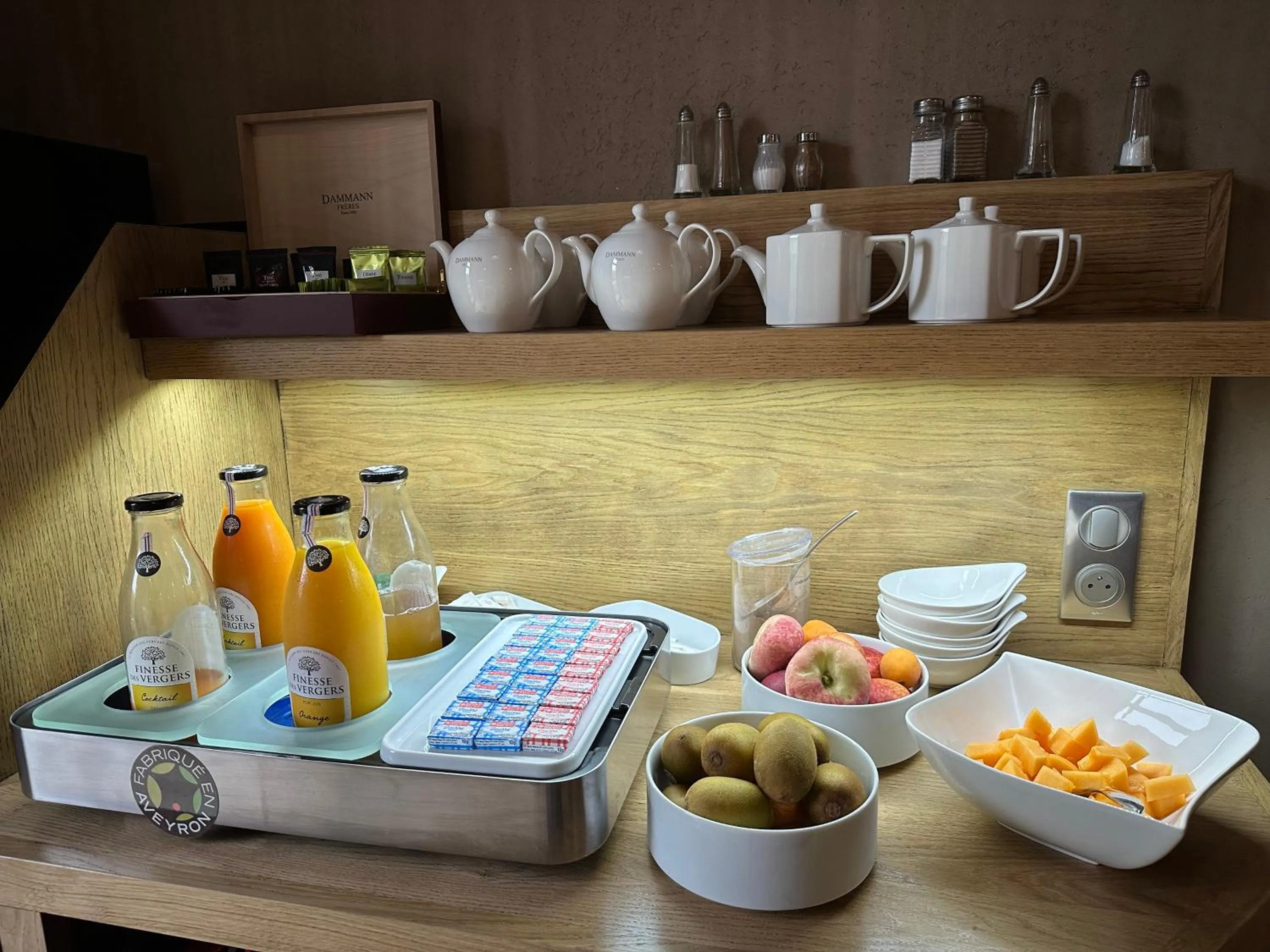 Buffet breakfast in Château de la Falque, The Originals Relais