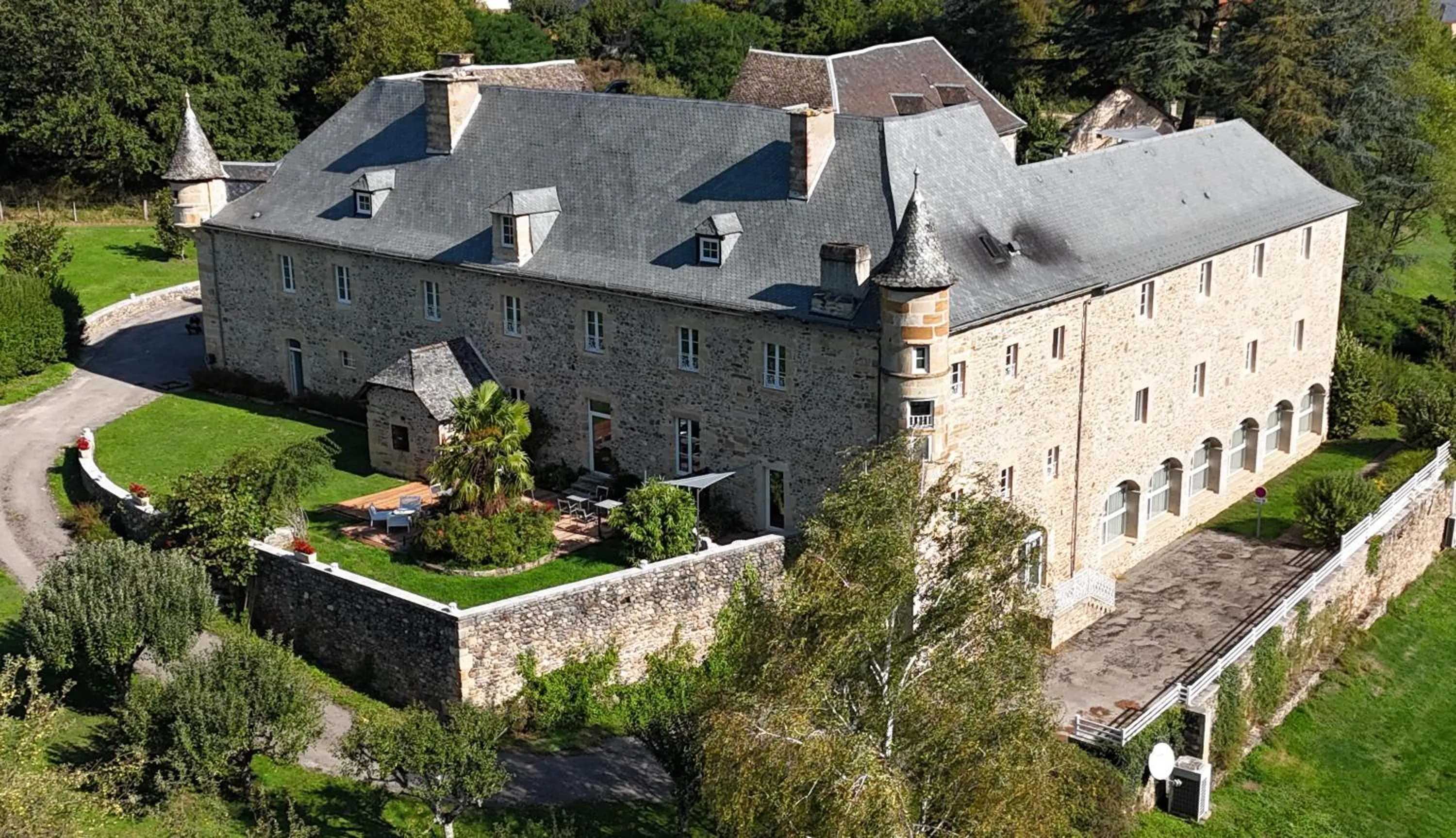 Bird's eye view in Château de la Falque, The Originals Relais
