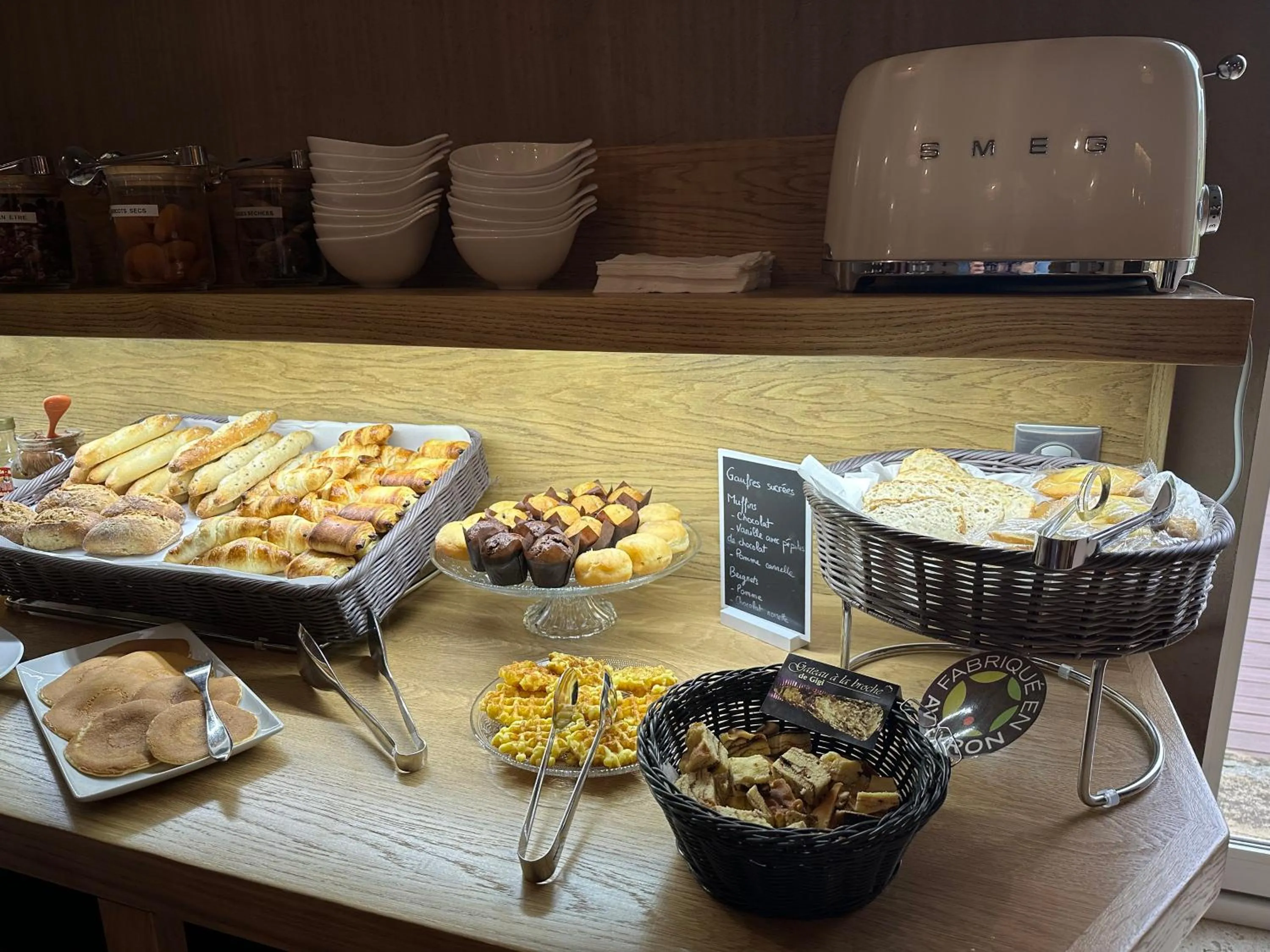 Buffet breakfast in Château de la Falque, The Originals Relais
